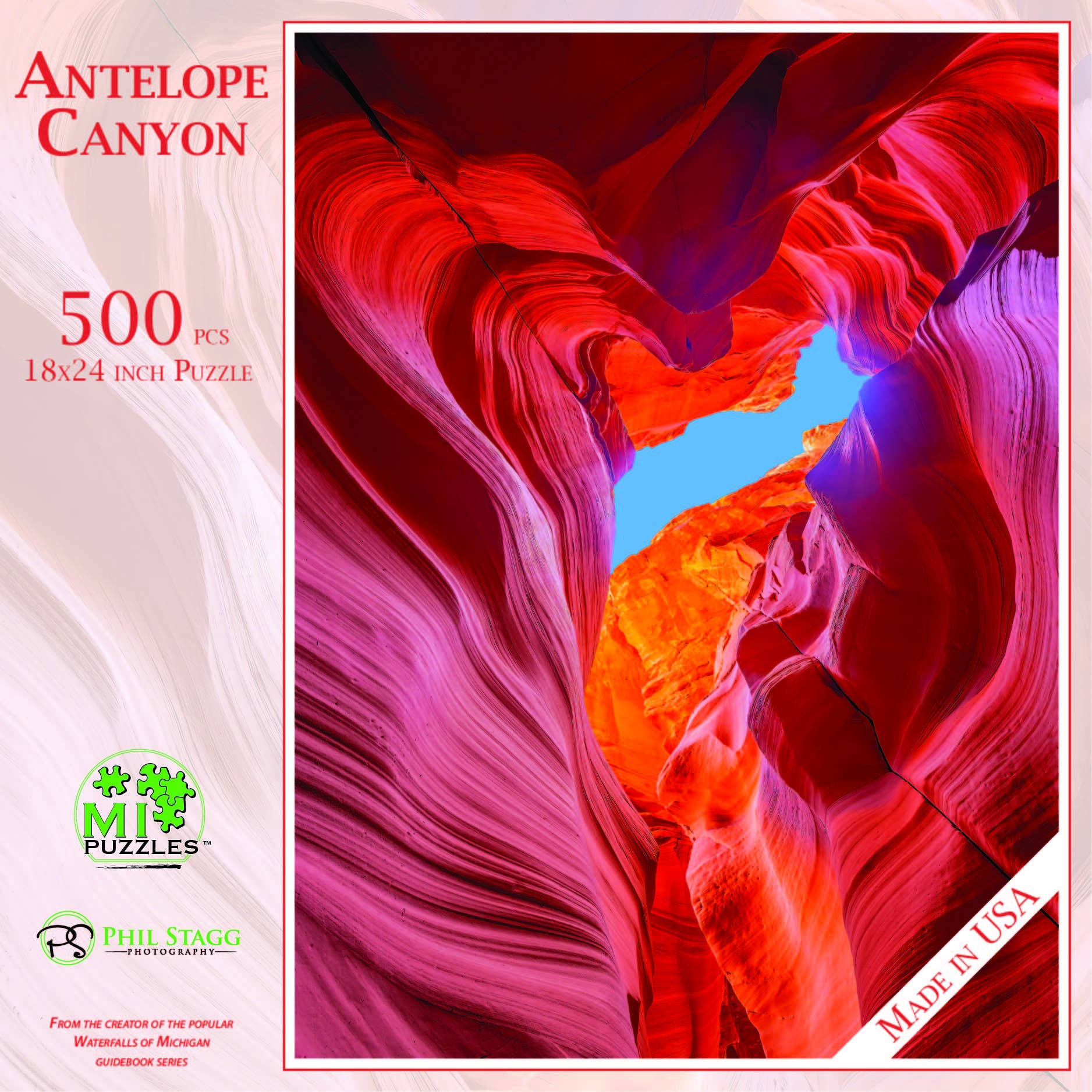 ANTELOPE CANYON - 500 Piece Arizona Puzzle – MI Puzzles by Phil