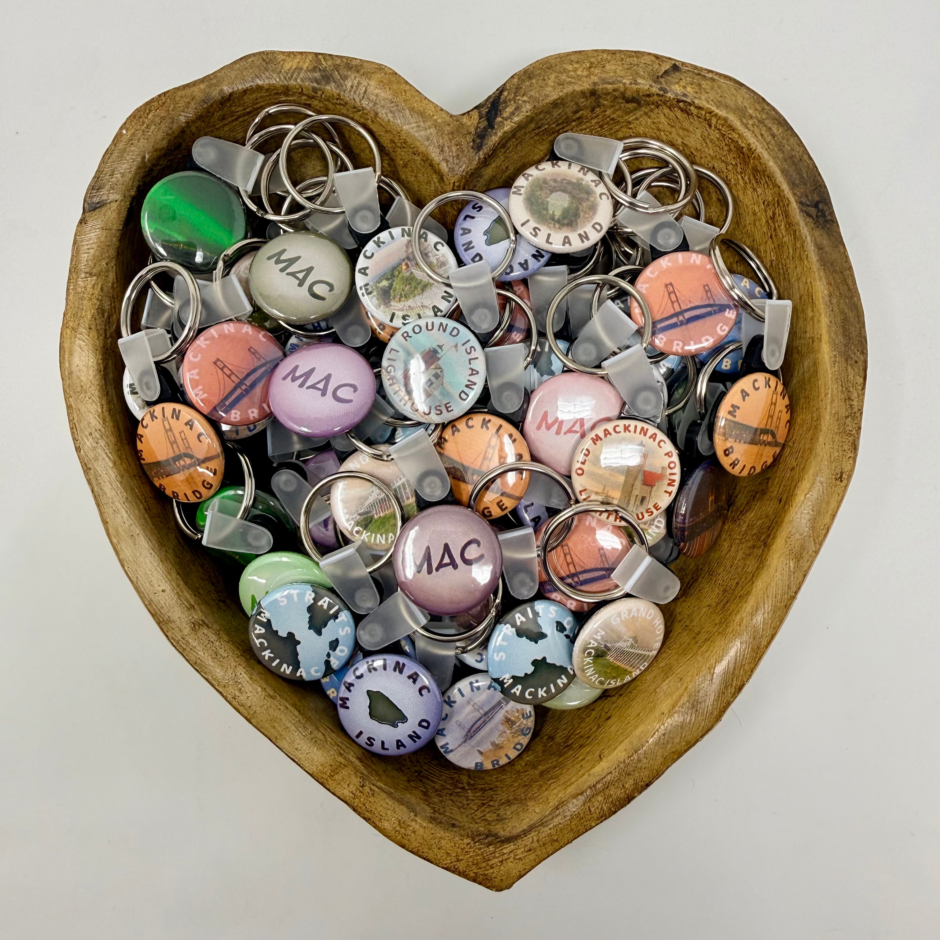 Image of Button Keychains