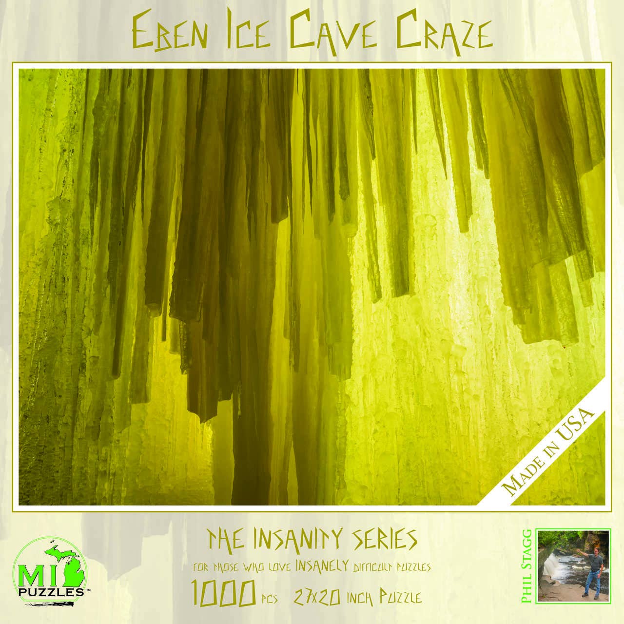 Eben Ice Caves Craze - 1000 Pc Mich Puzzle [Insanity Series]