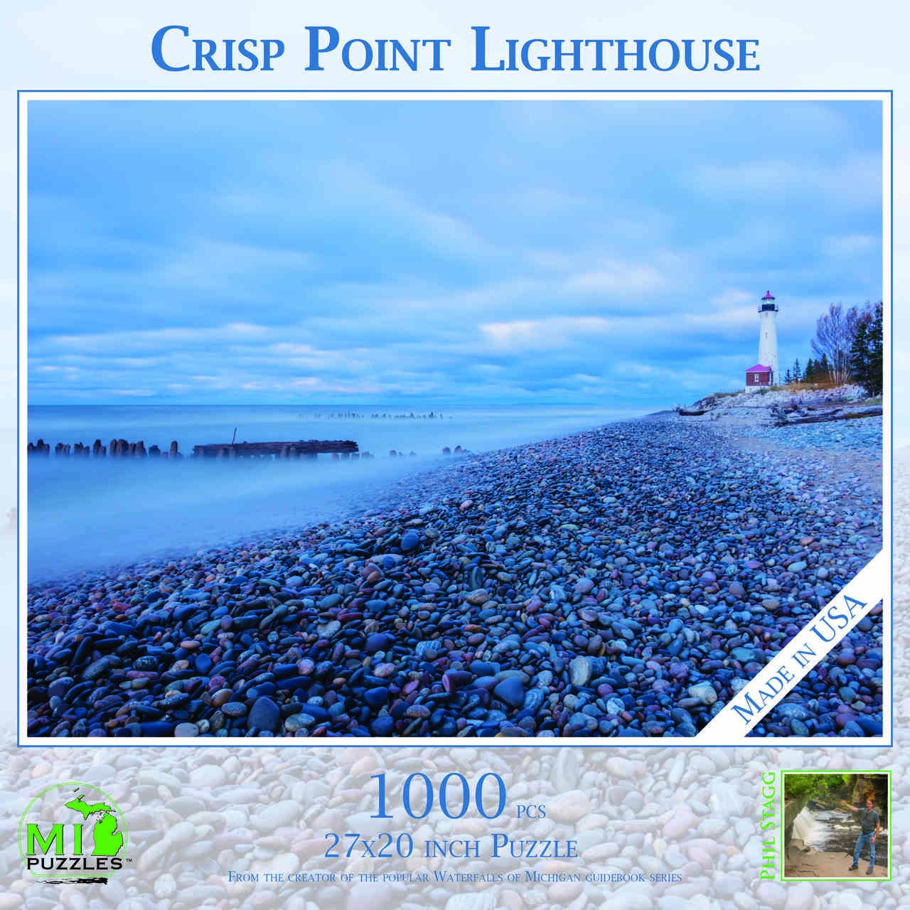 Crisp Point Lighthouse - 1000 Piece Michigan Puzzle