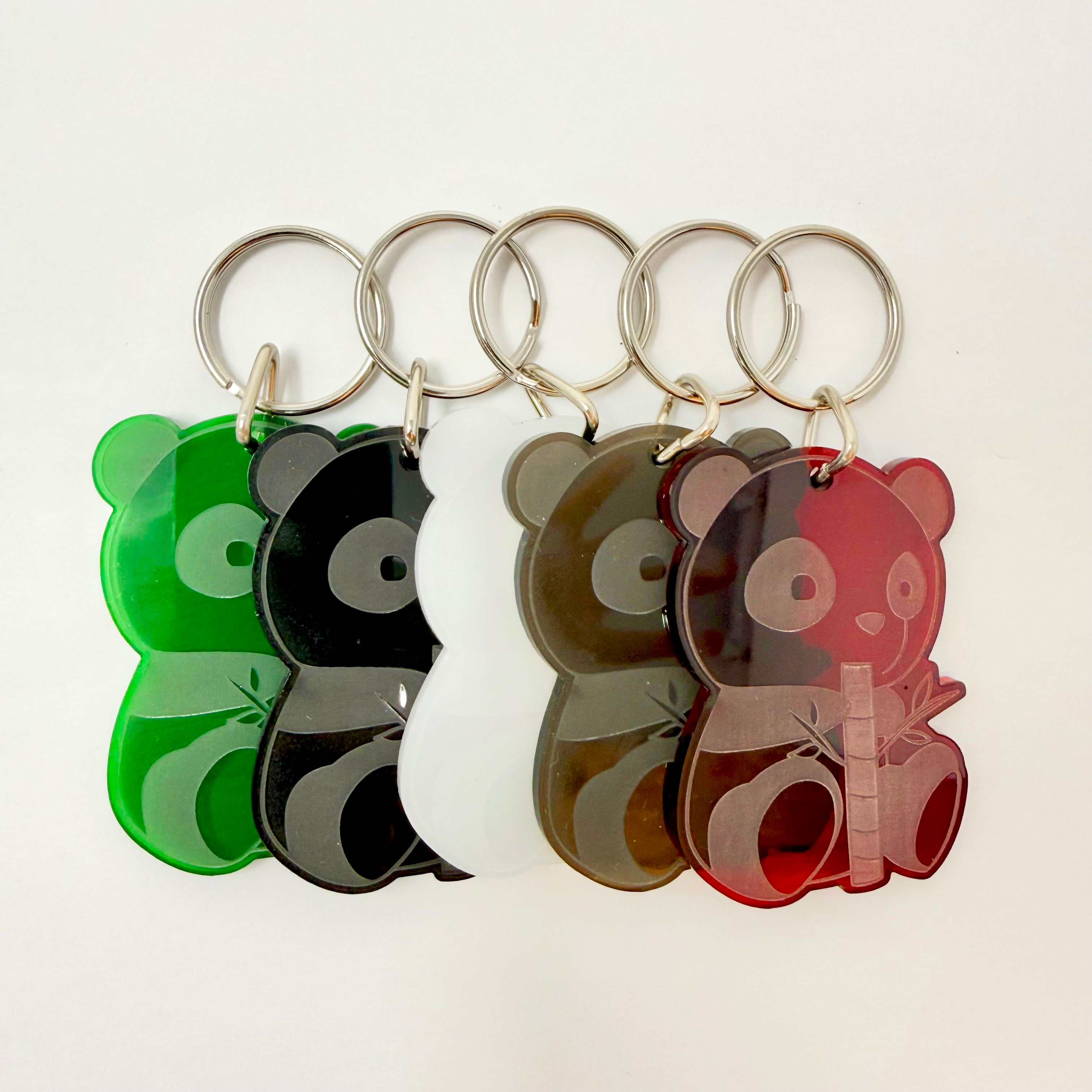 Image of Panda Bear Acrylic Keychain - Variety Pack