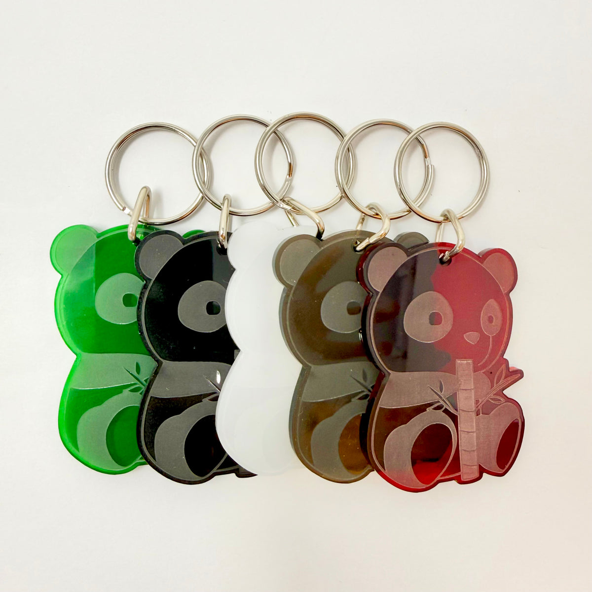 Panda Bear Acrylic Keychain - Variety Pack
