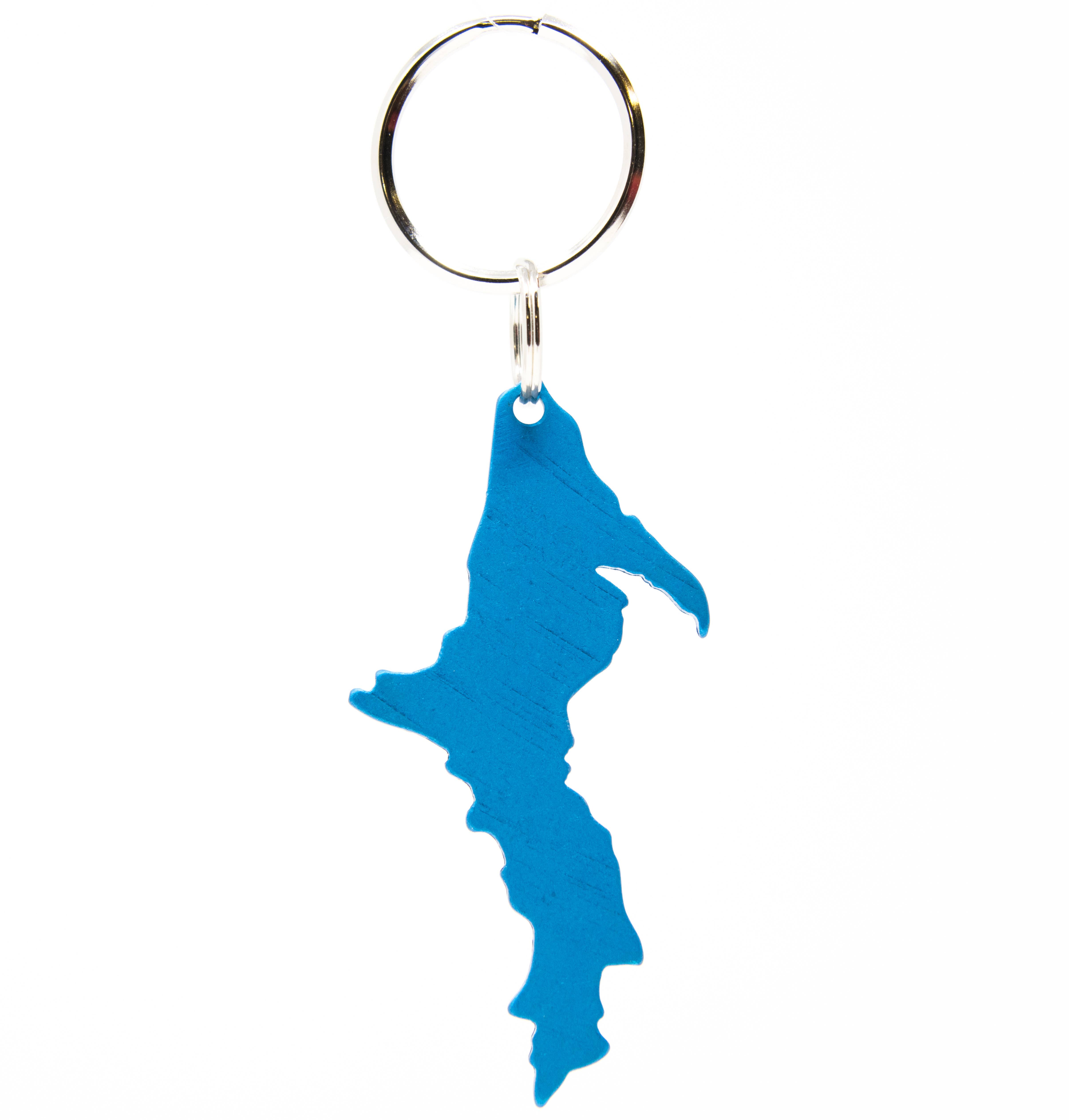 Image of Michigan - Upper Peninsula Shaped - Aluminum Keychains