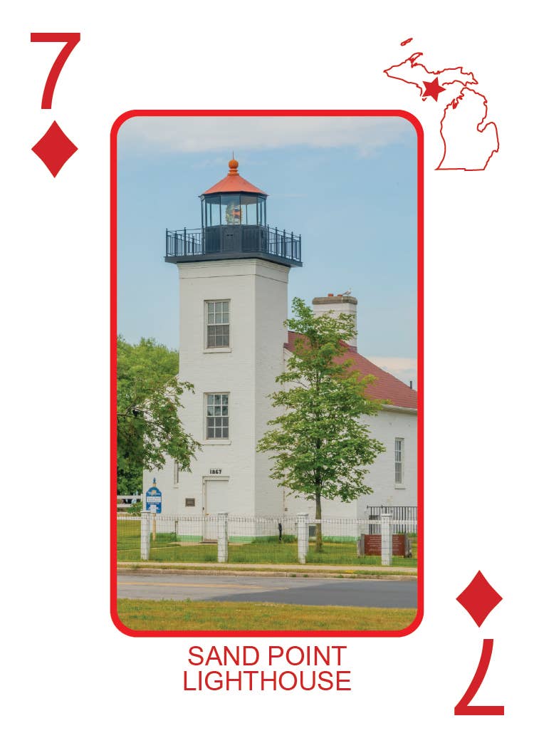 LIGHTHOUSES OF MICHIGAN - Playing Cards - Euchre Friendly