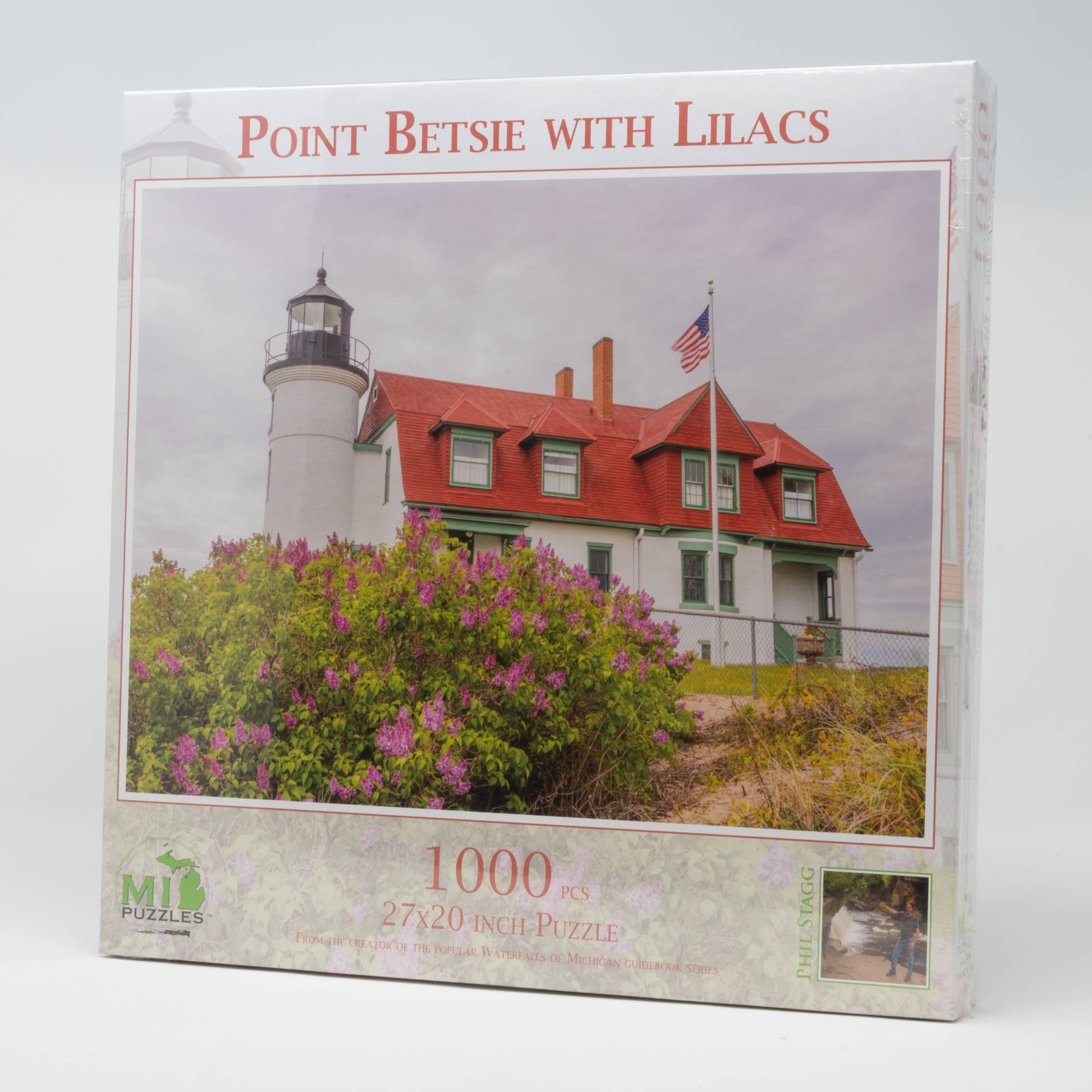Image of Point Betsie with Lilacs - 1000 Piece Puzzle