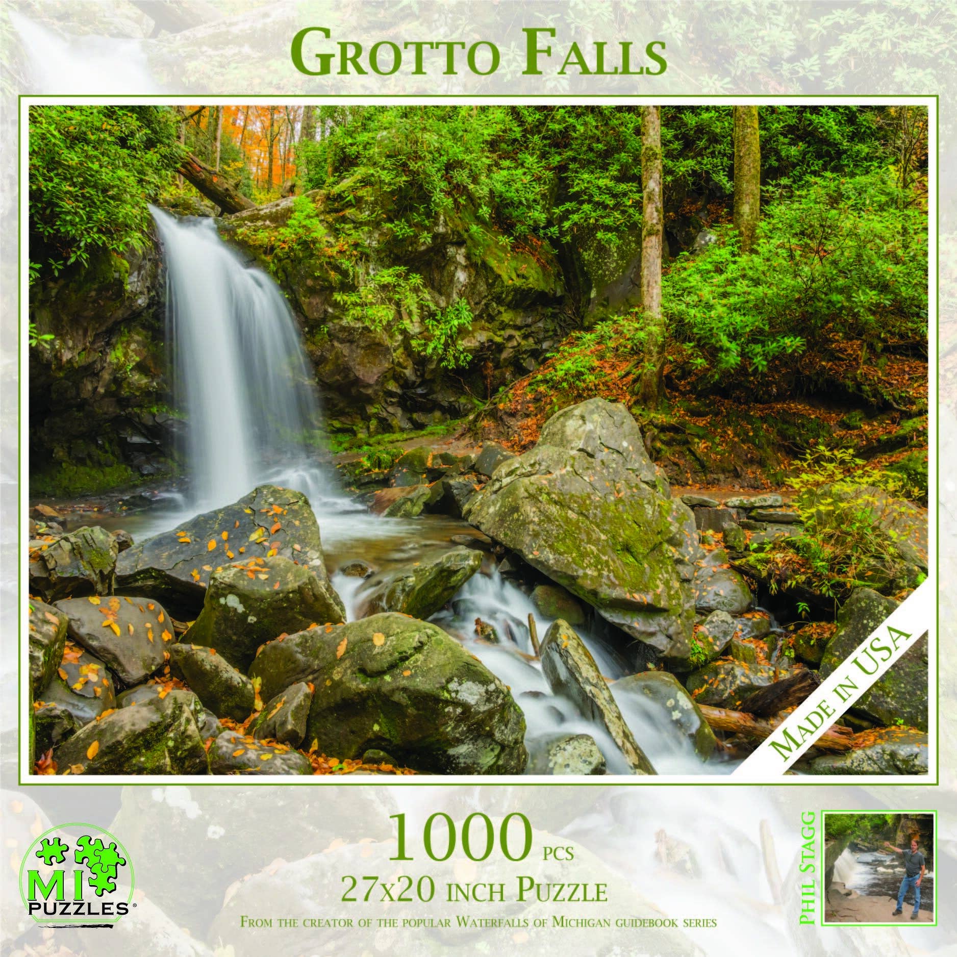 Image of Grotto Falls - 1000 Piece Puzzle
