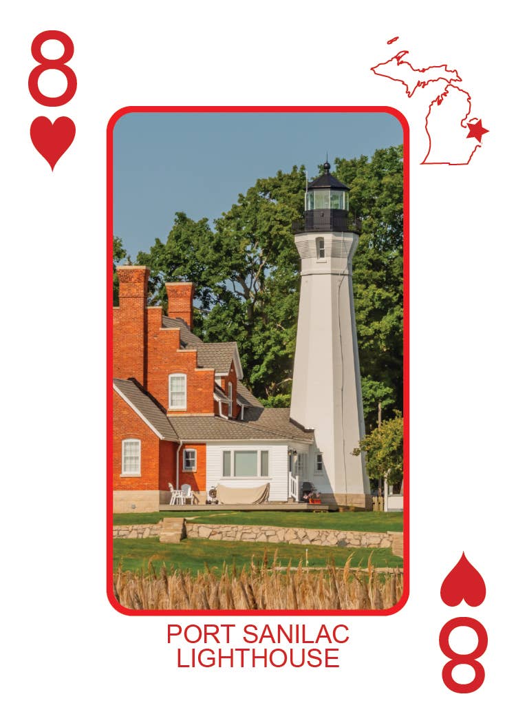 LIGHTHOUSES OF MICHIGAN - Playing Cards - Euchre Friendly