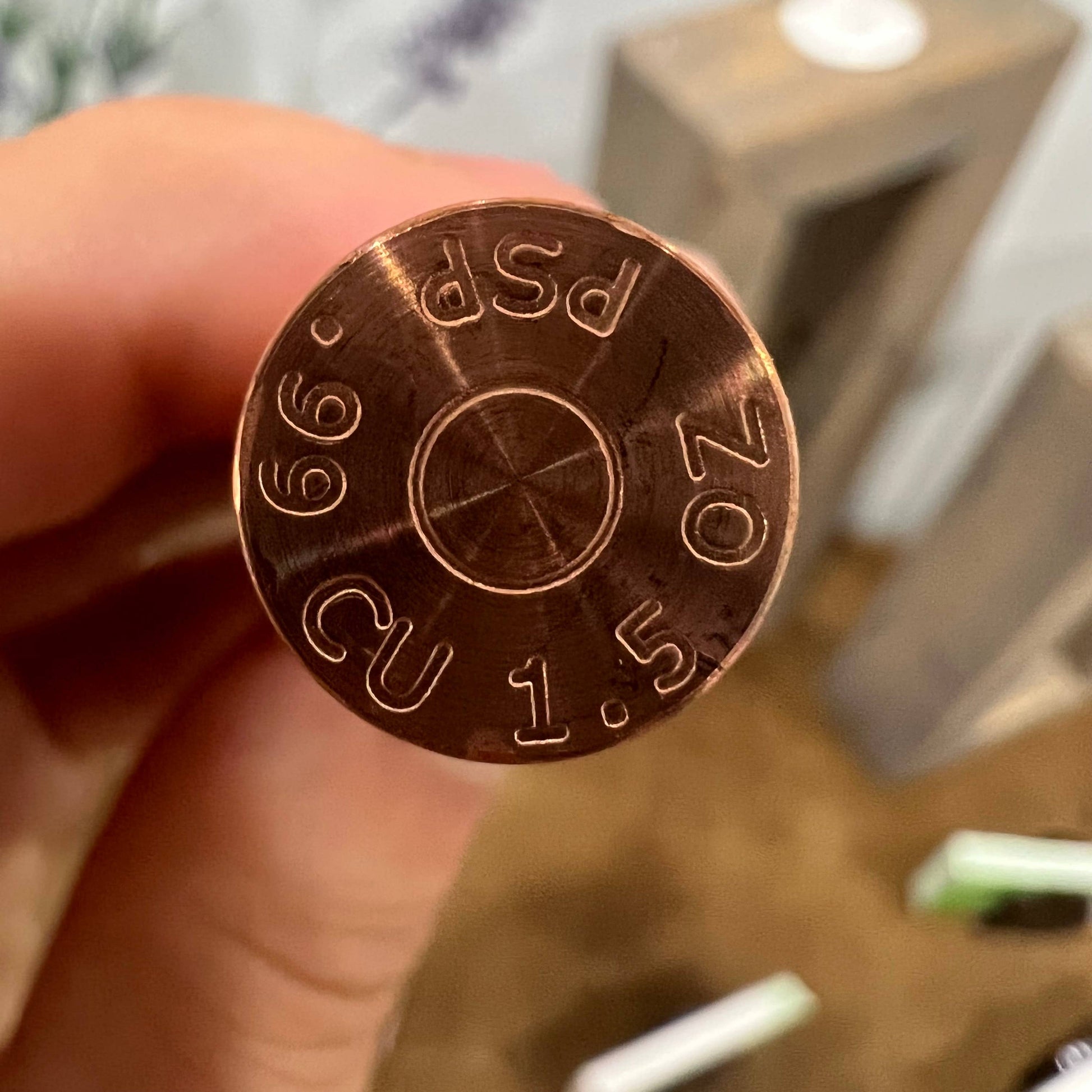 32 Caliber - Solid Copper Bullet Souvenir - Novelty Gag Gift