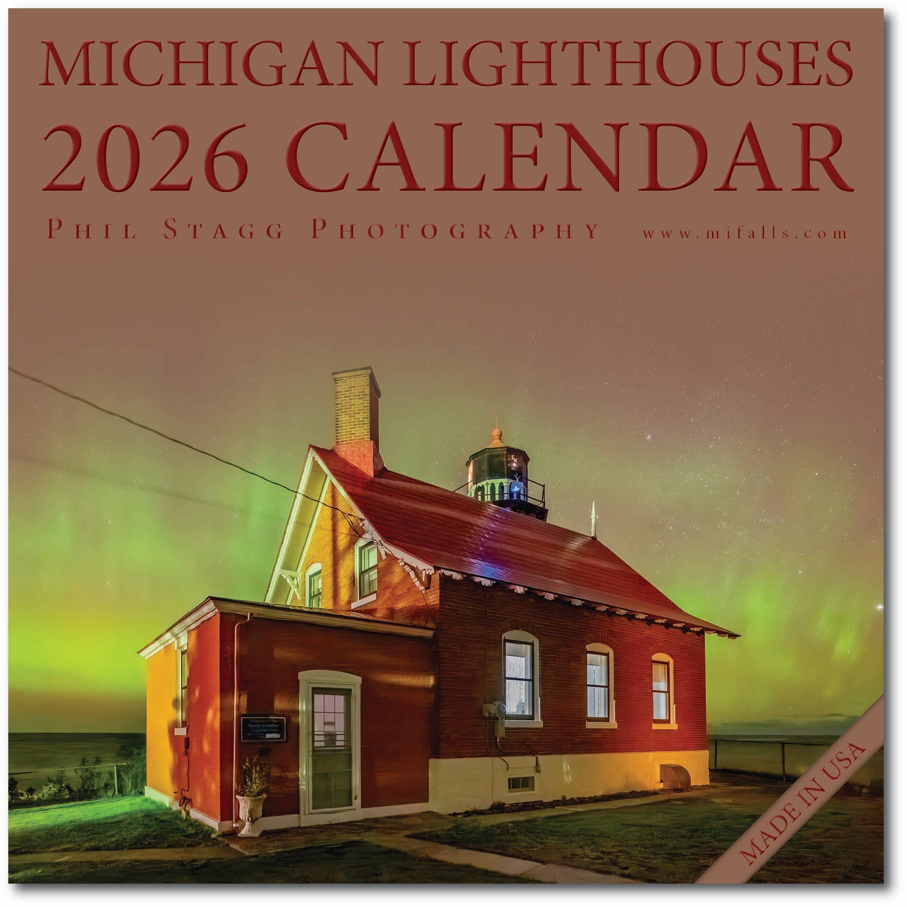 Image of 2026 MICHIGAN LIGHTHOUSES 13 month Wall Calendar (12