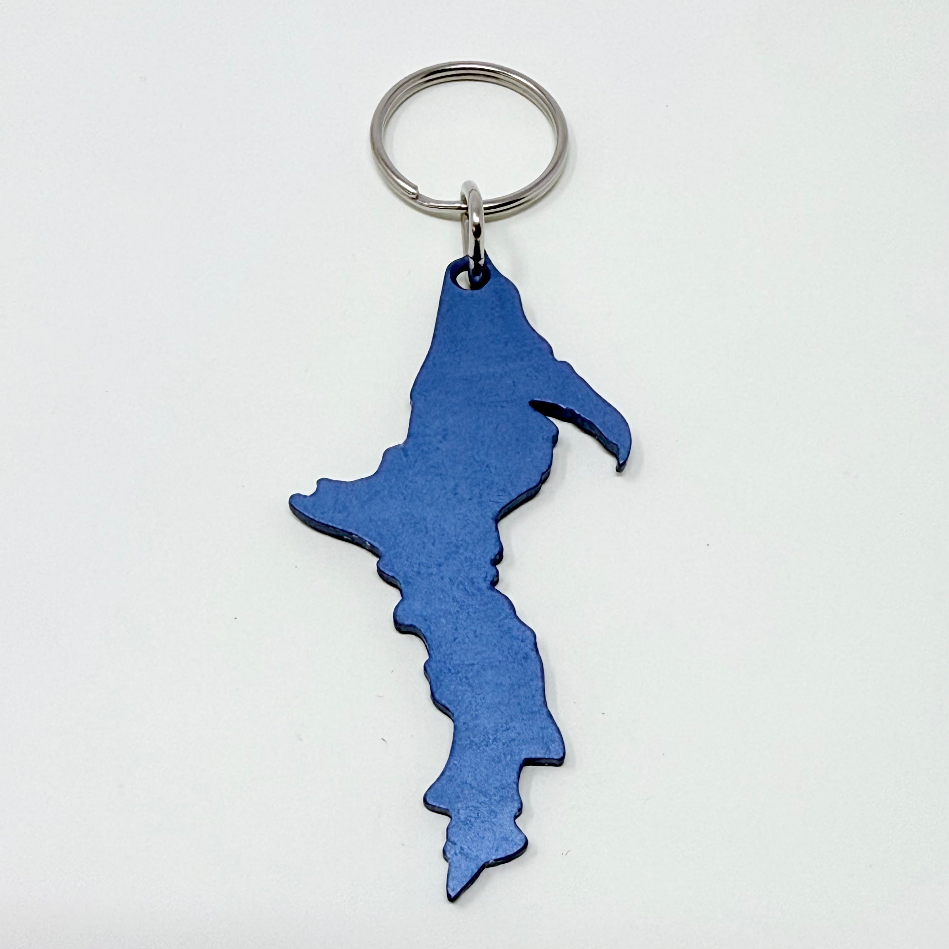 Image of Michigan - Upper Peninsula Shaped - Aluminum Keychains