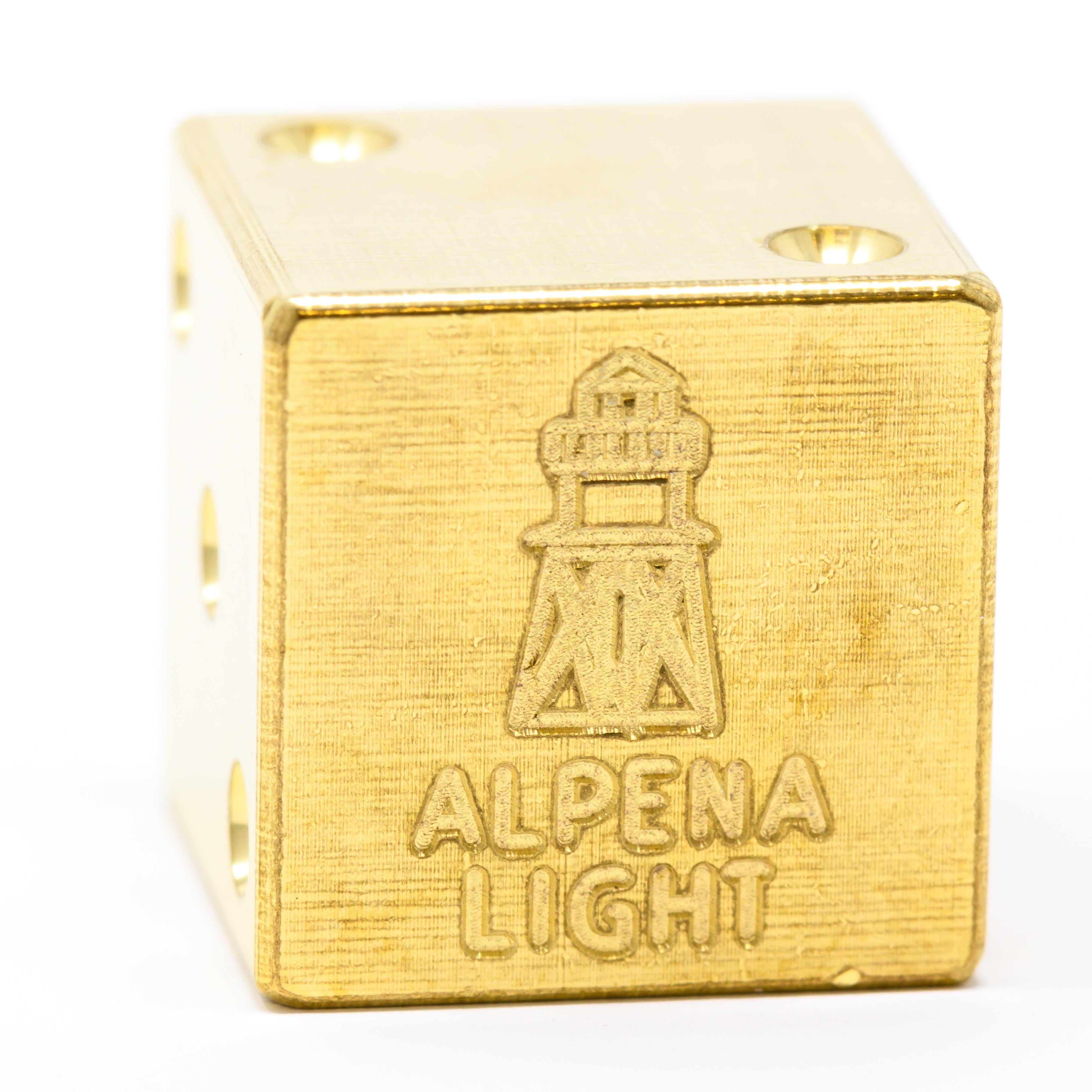 Image of Alpena Light Solid Brass Die – Great Lakes Souvenir