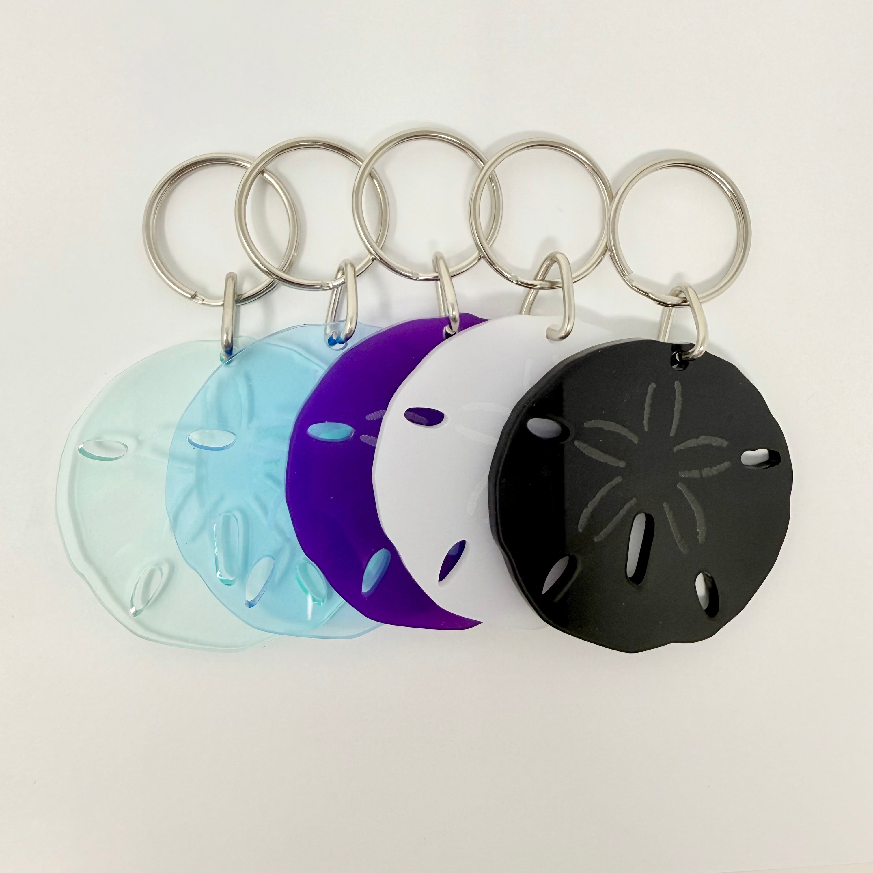 Image of Sand Dollar Acrylic Keychain - Variety Pack