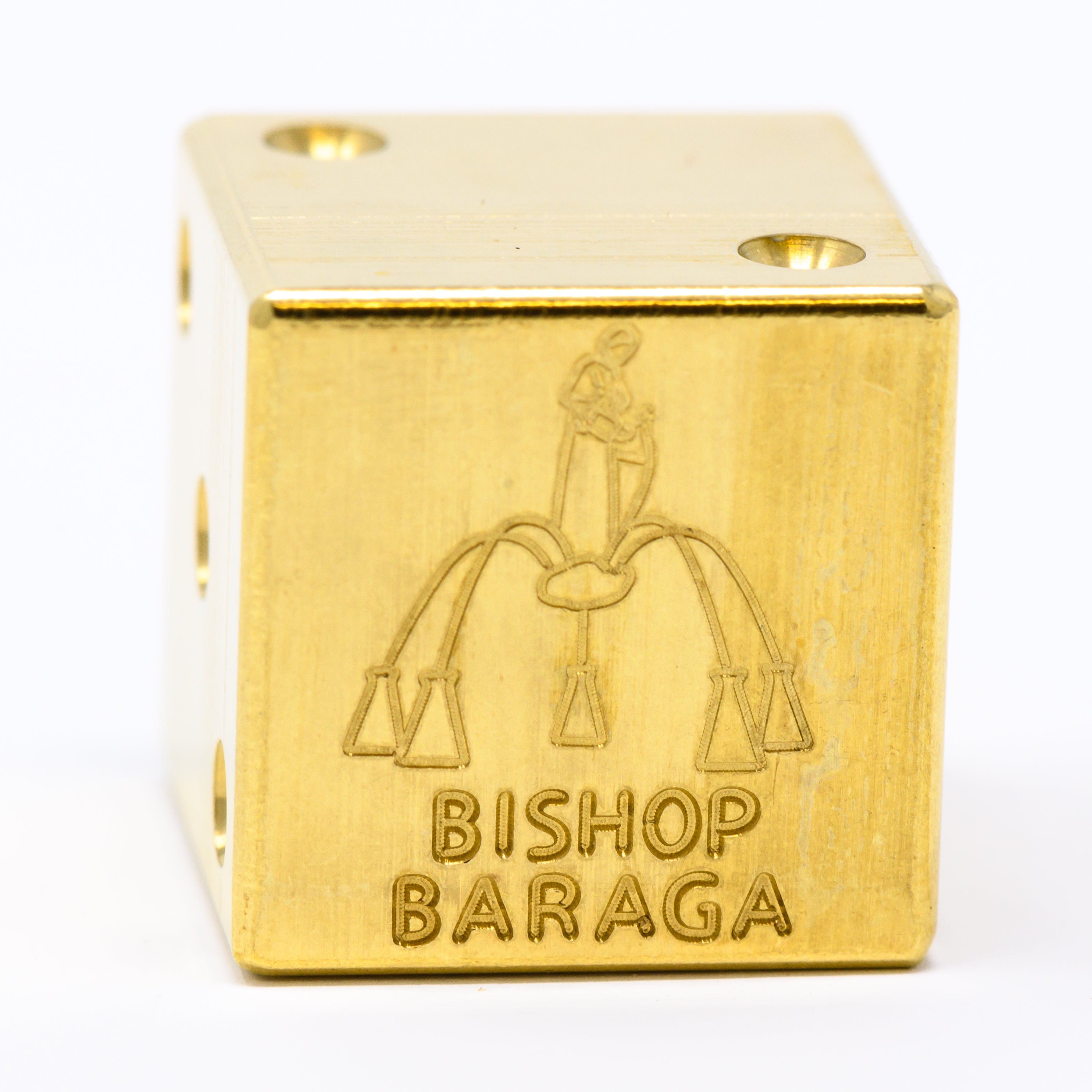 Image of Bishop Baraga Solid Brass Die – Upper Peninsula Souvenir