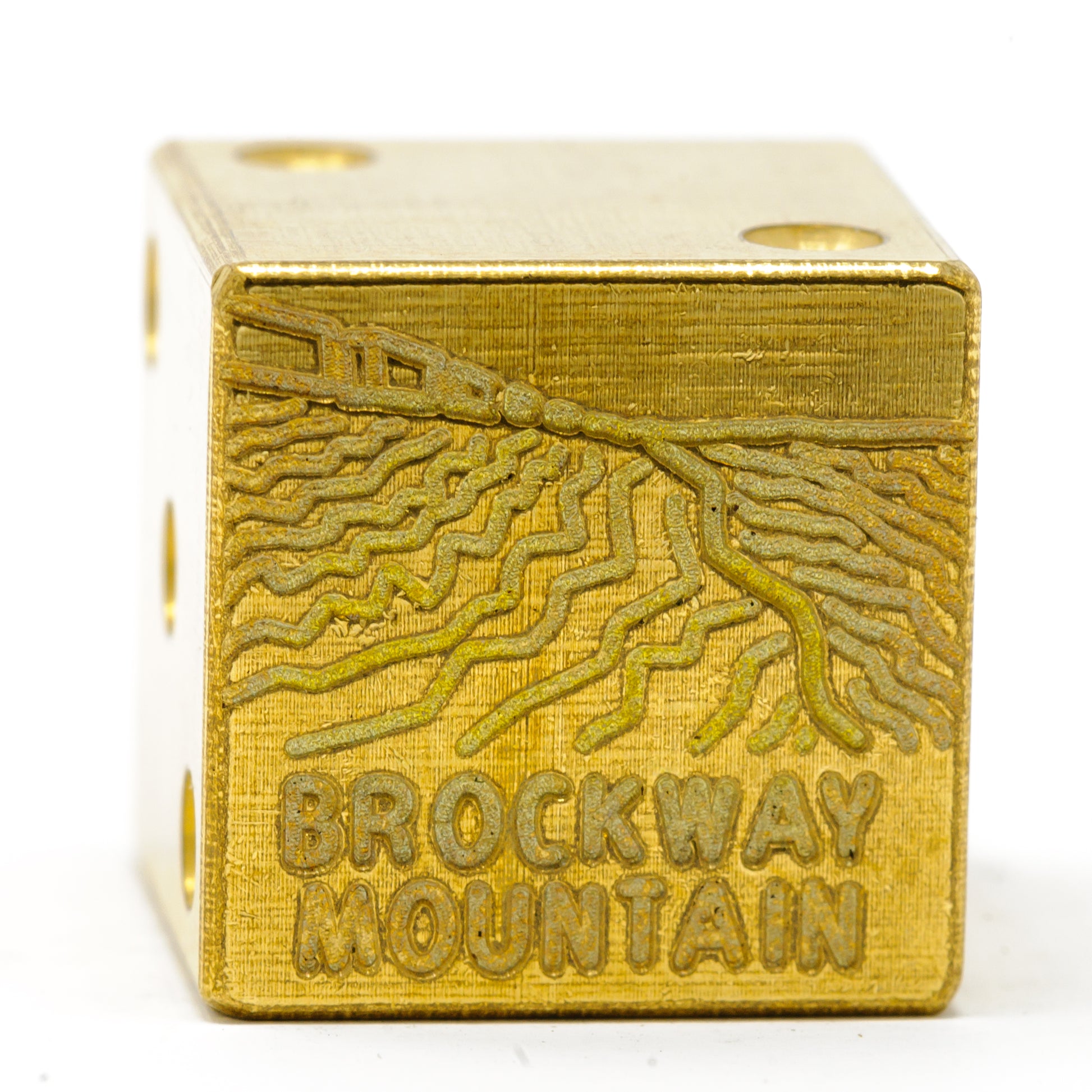 Brockway Mountain Solid Brass Die – Upper Peninsula Souvenir