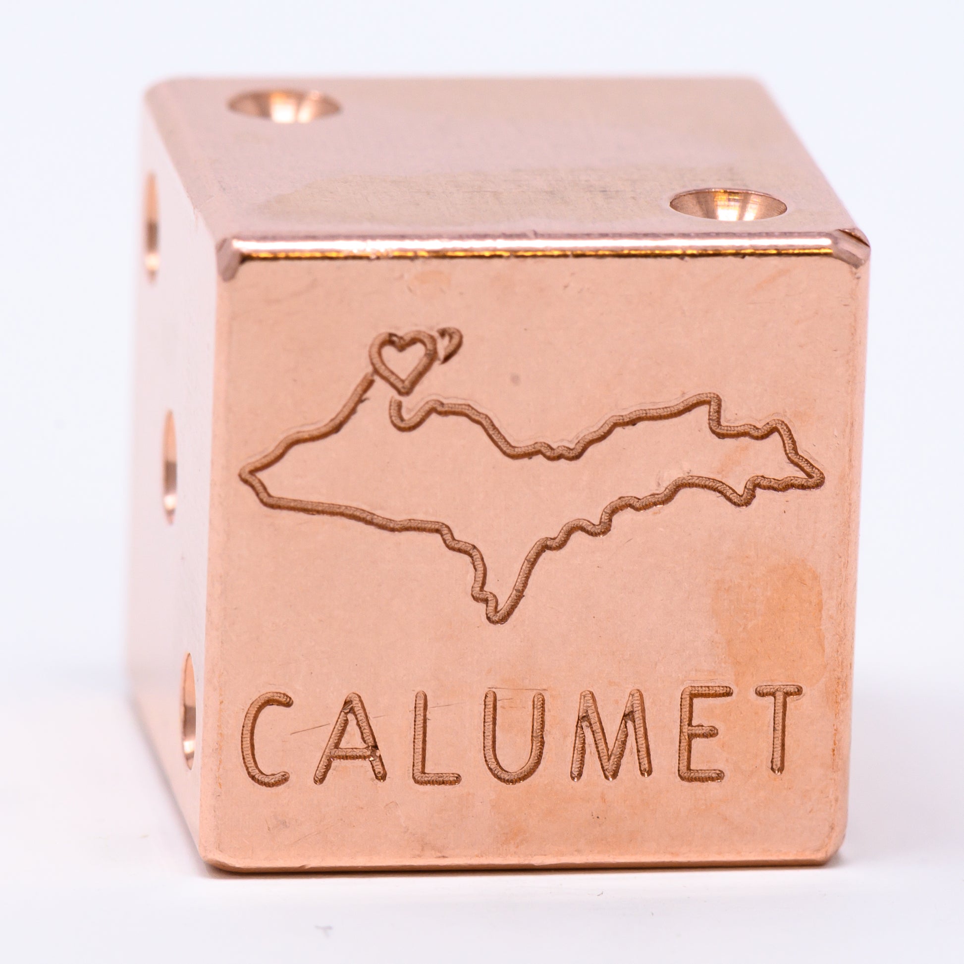 Calumet, Michigan Solid Copper Die – Great Lakes Souvenir