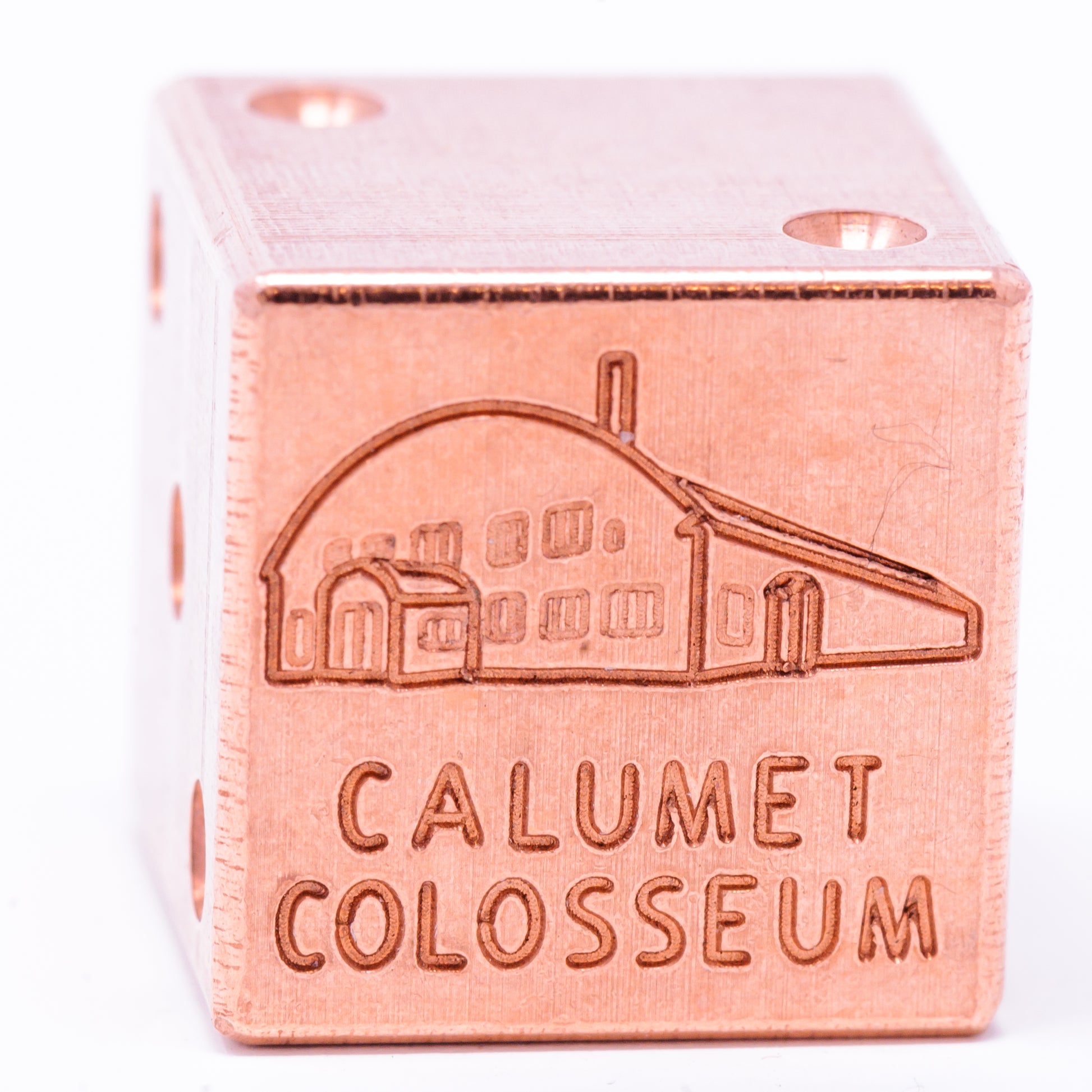 Calumet Colosseum Solid Copper Die – Great Lakes Souvenir