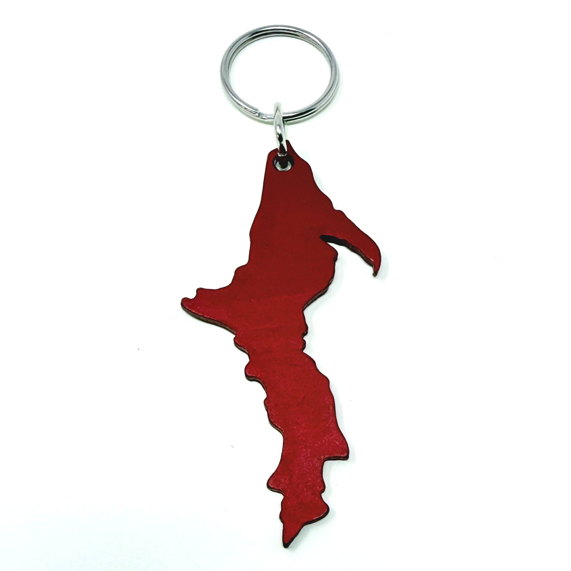 Michigan - Upper Peninsula Shaped - Aluminum Keychains