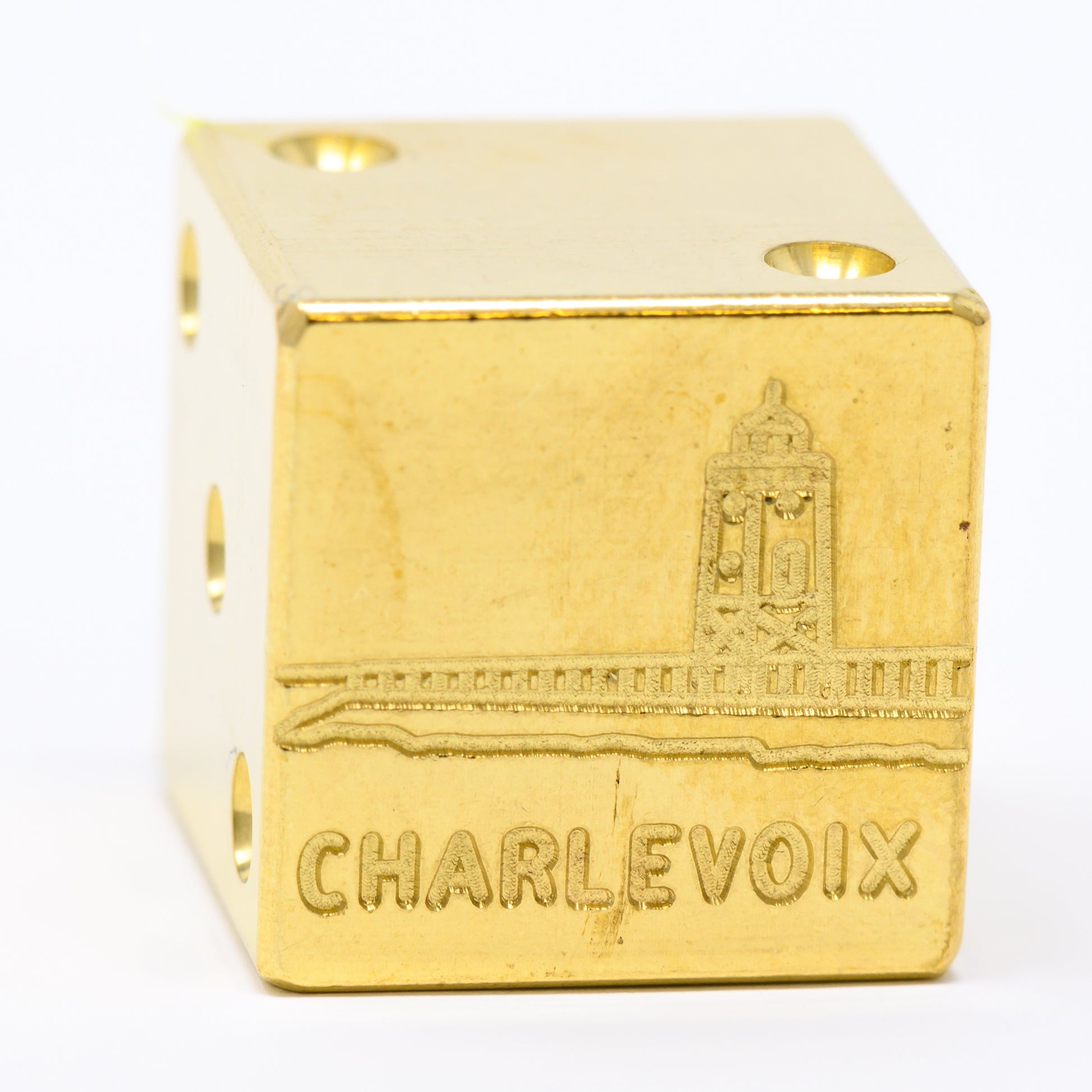 Charlevoix Lighthouse Solid Brass Die – Great Lakes Souvenir