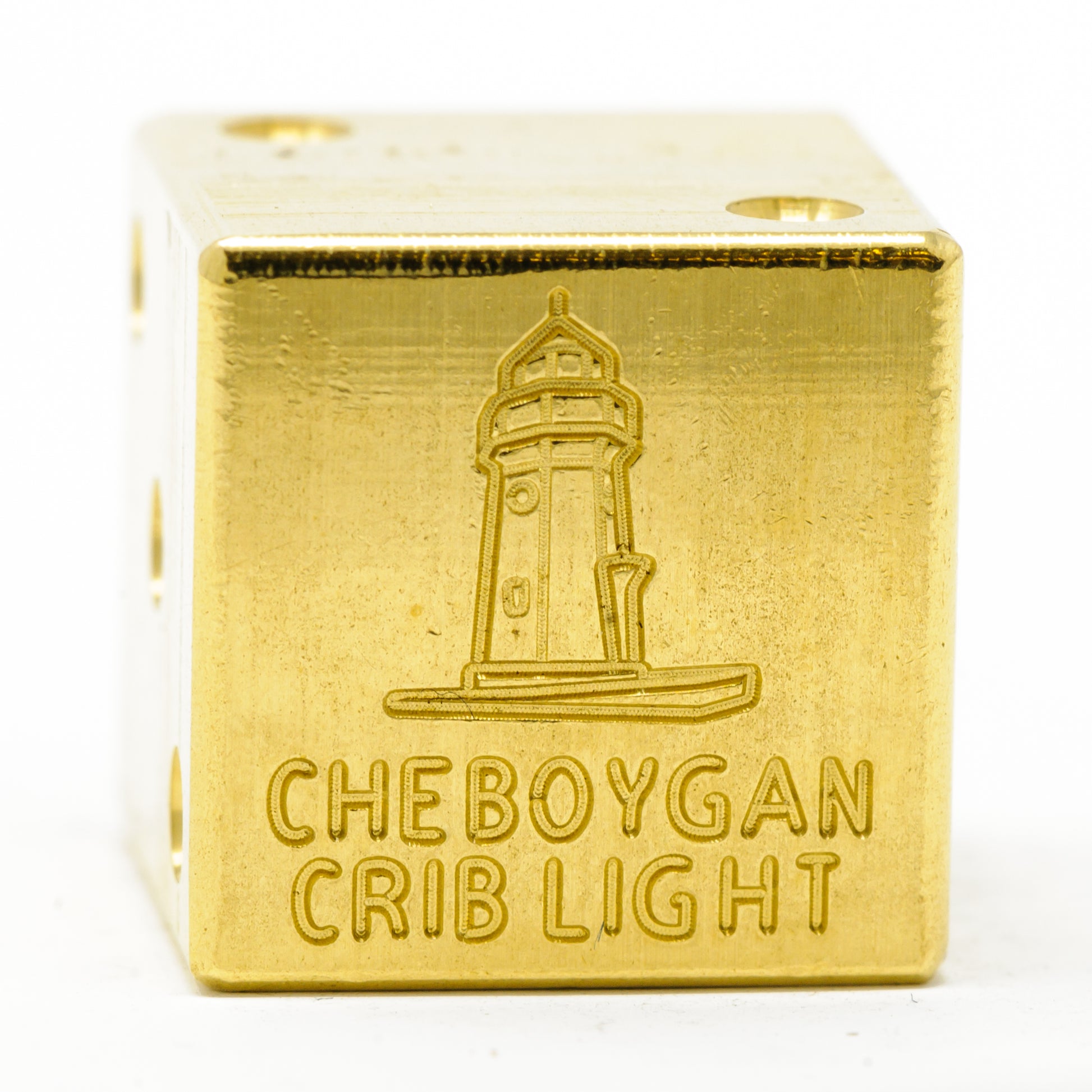 Cheboygan Crib Light Solid Brass Die – Great Lakes Souvenir
