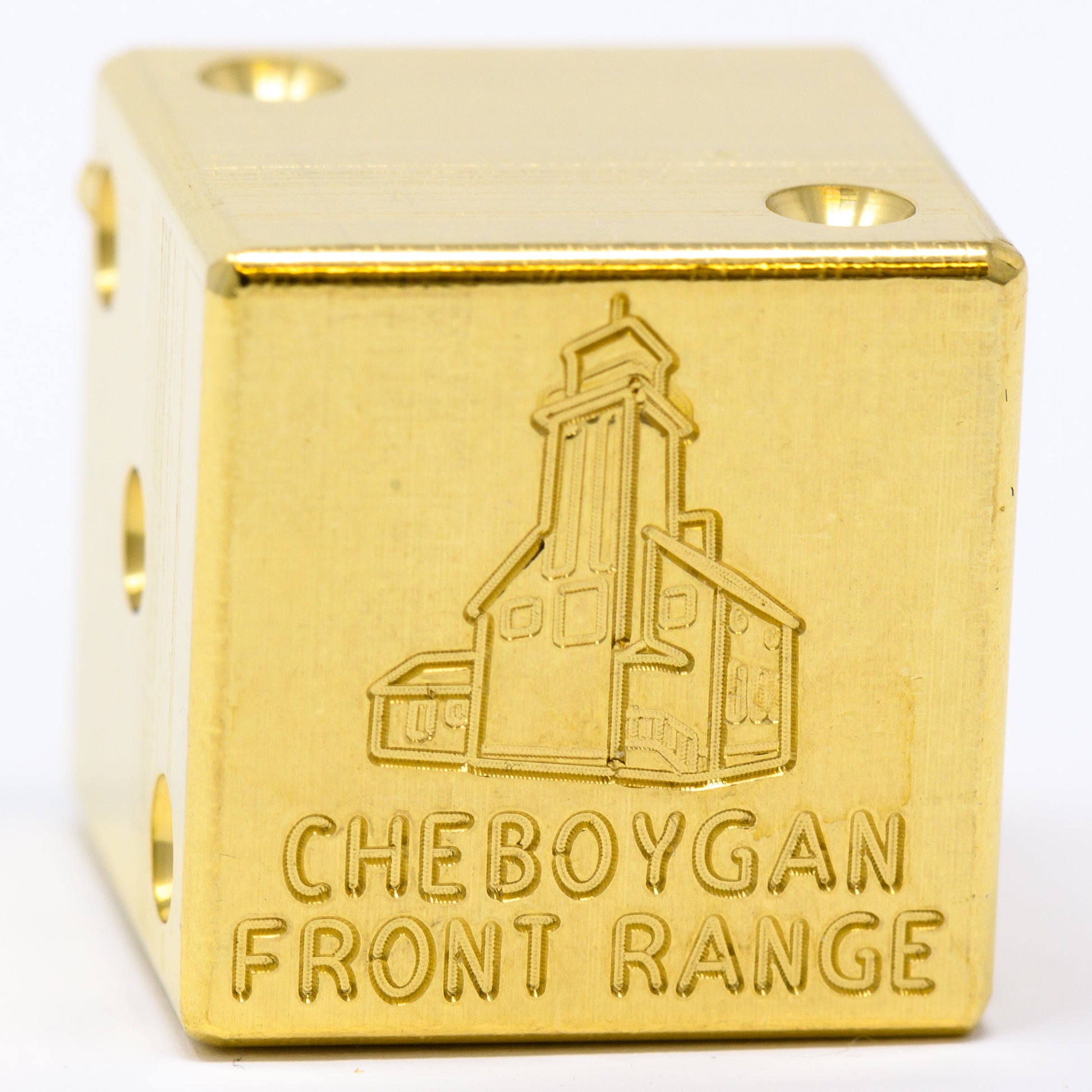 Cheboygan Front Range Lighthouse Solid Brass Die – Great Lakes Souvenir