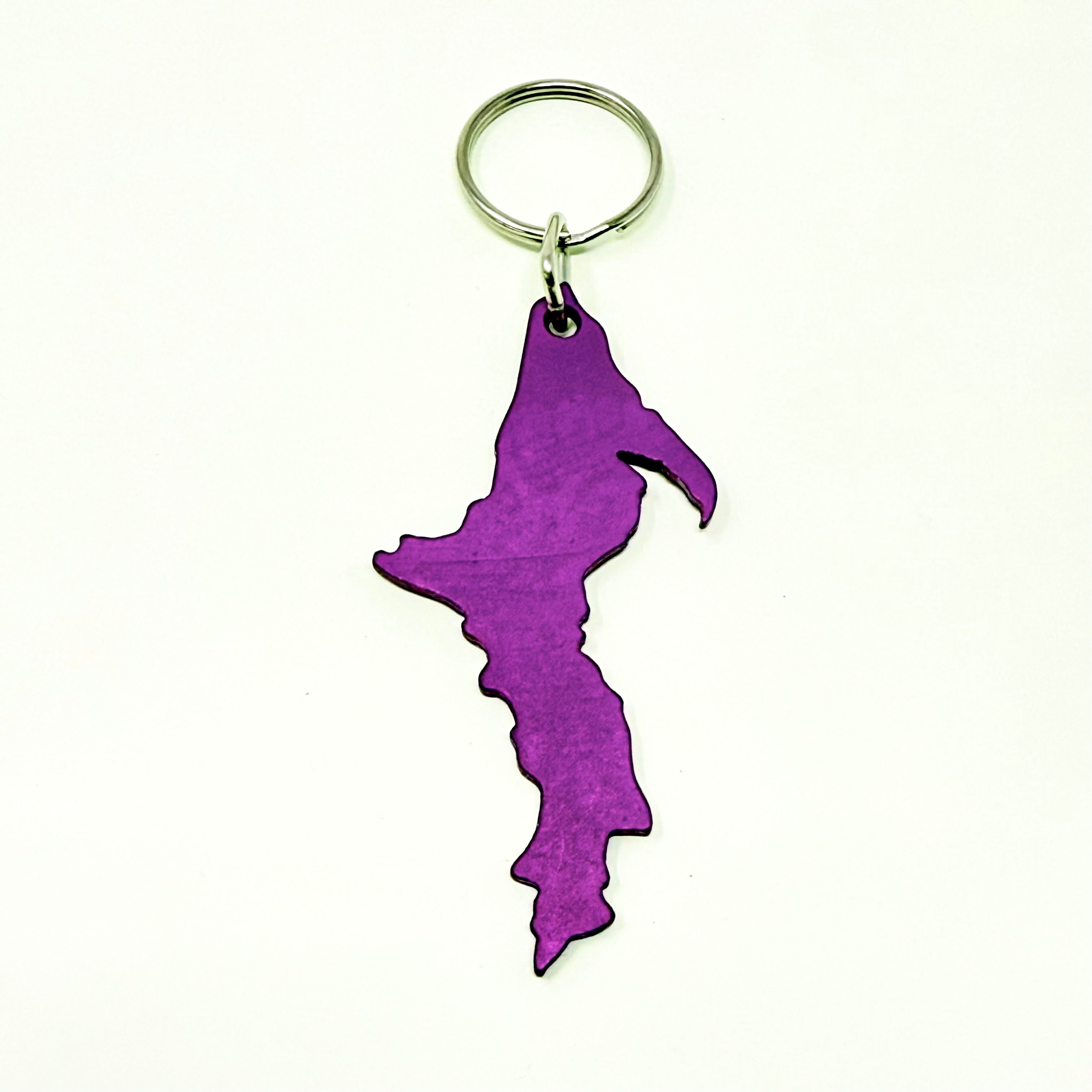 Image of Michigan - Upper Peninsula Shaped - Aluminum Keychains