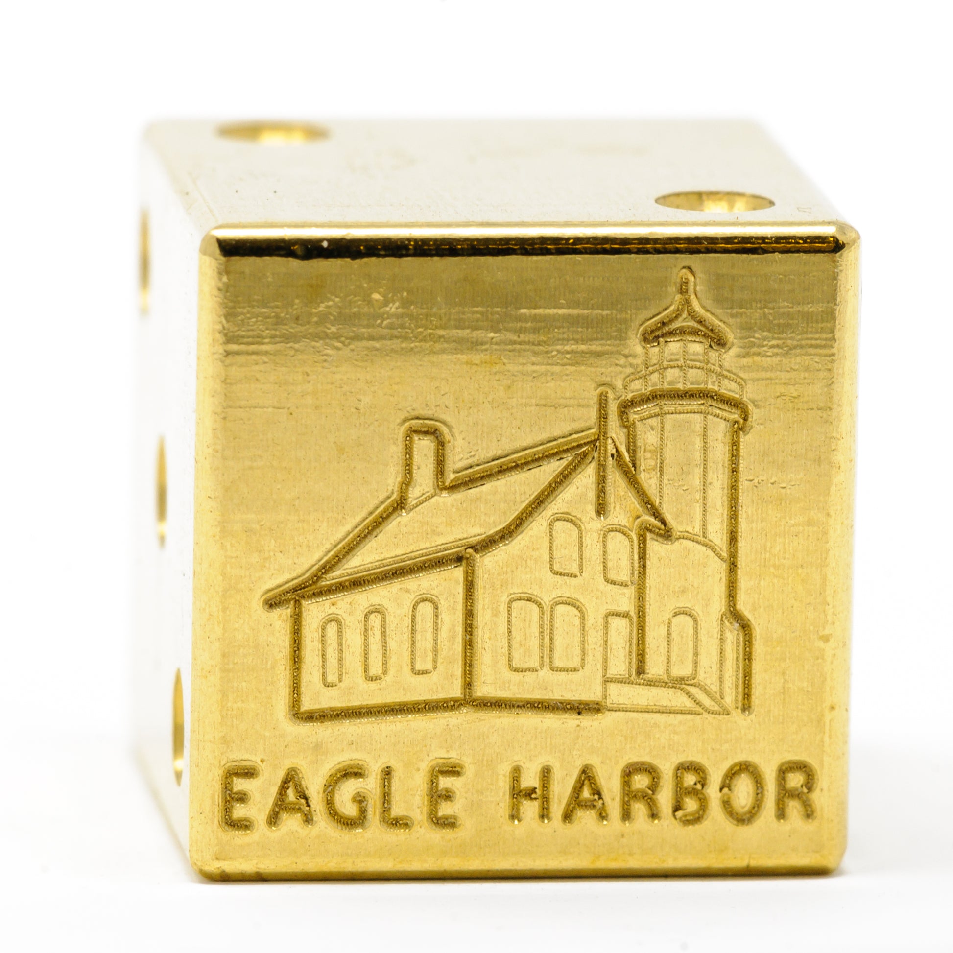 Eagle Harbor Lighthouse Solid Brass Die – Great Lakes Souvenir