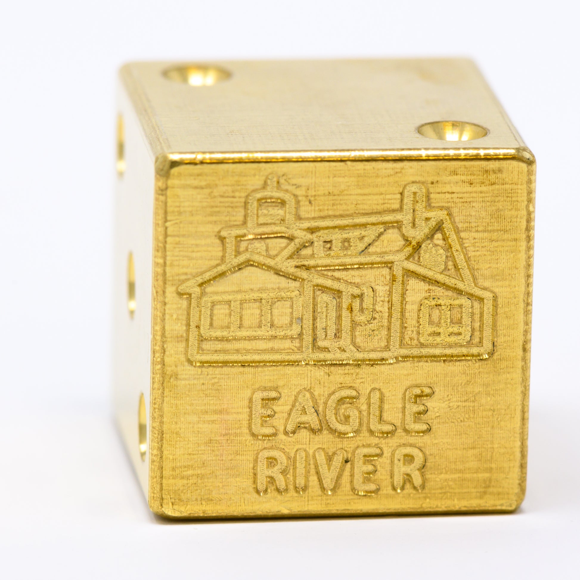 Eagle River Lighthouse Solid Brass Die – Great Lakes Souvenir