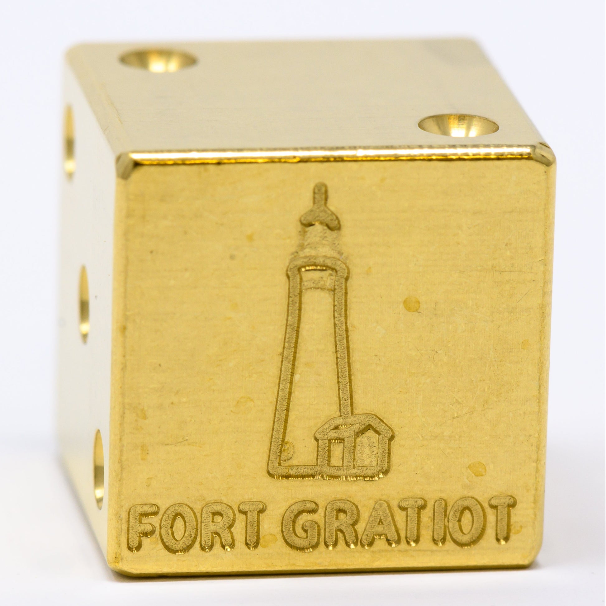 Fort Gratiot Lighthouse Solid Brass Die – Great Lakes Souvenir