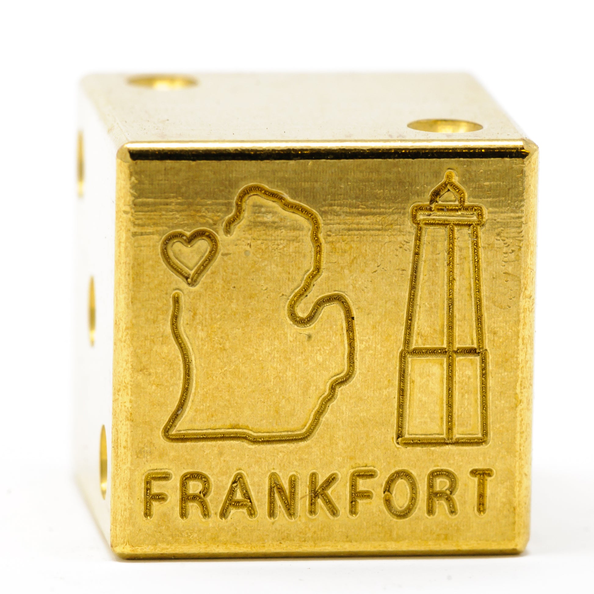 Frankfort Lighthouse Solid Brass Die – Great Lakes Souvenir