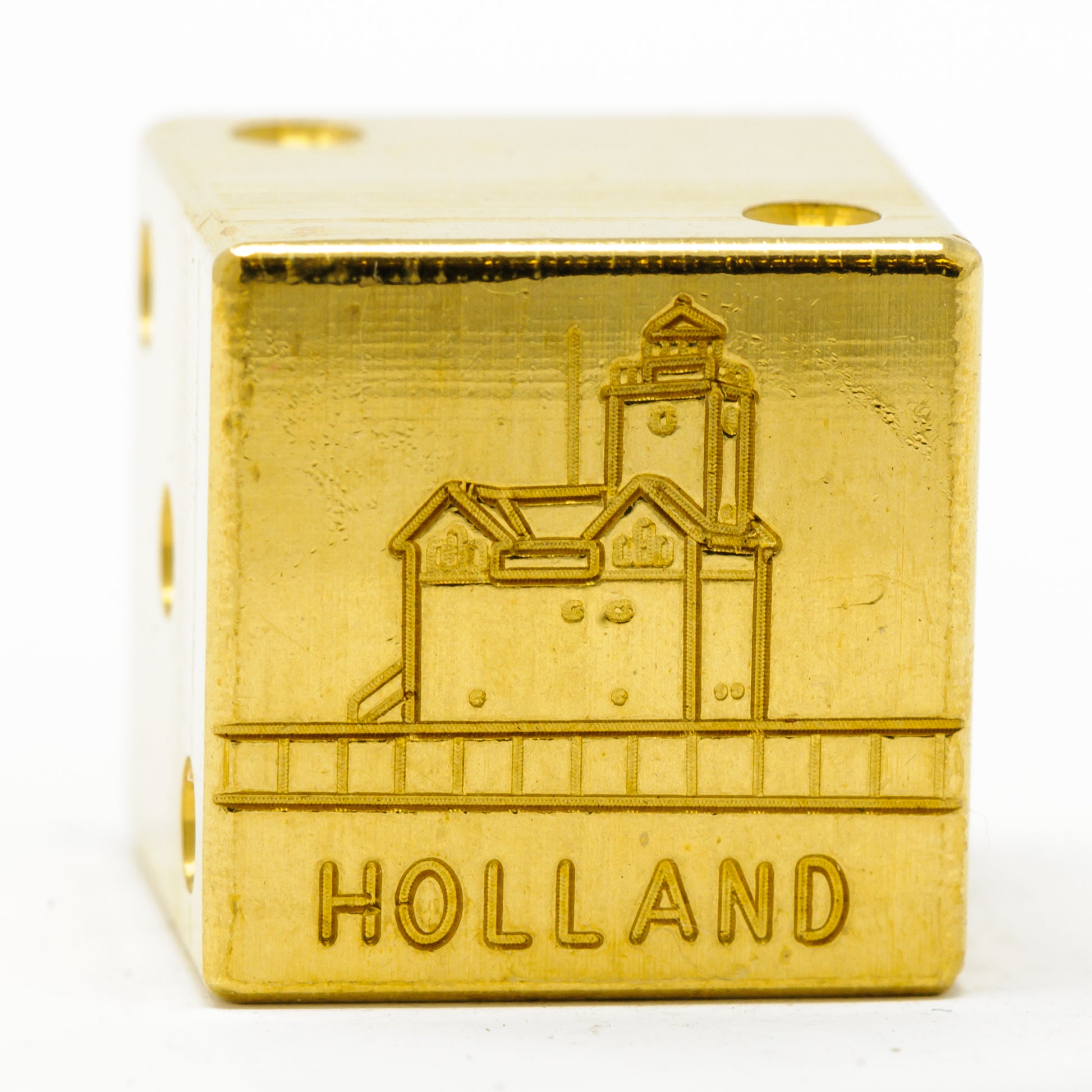 Holland - Big Red Lighthouse Solid Brass Die – Great Lakes Souvenir