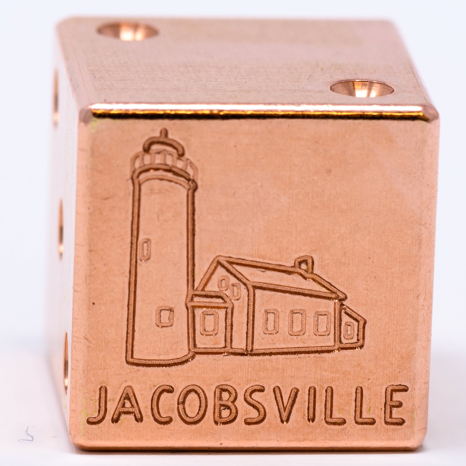 Jacobsville Lighthouse Solid Copper Die – Great Lakes Souvenir