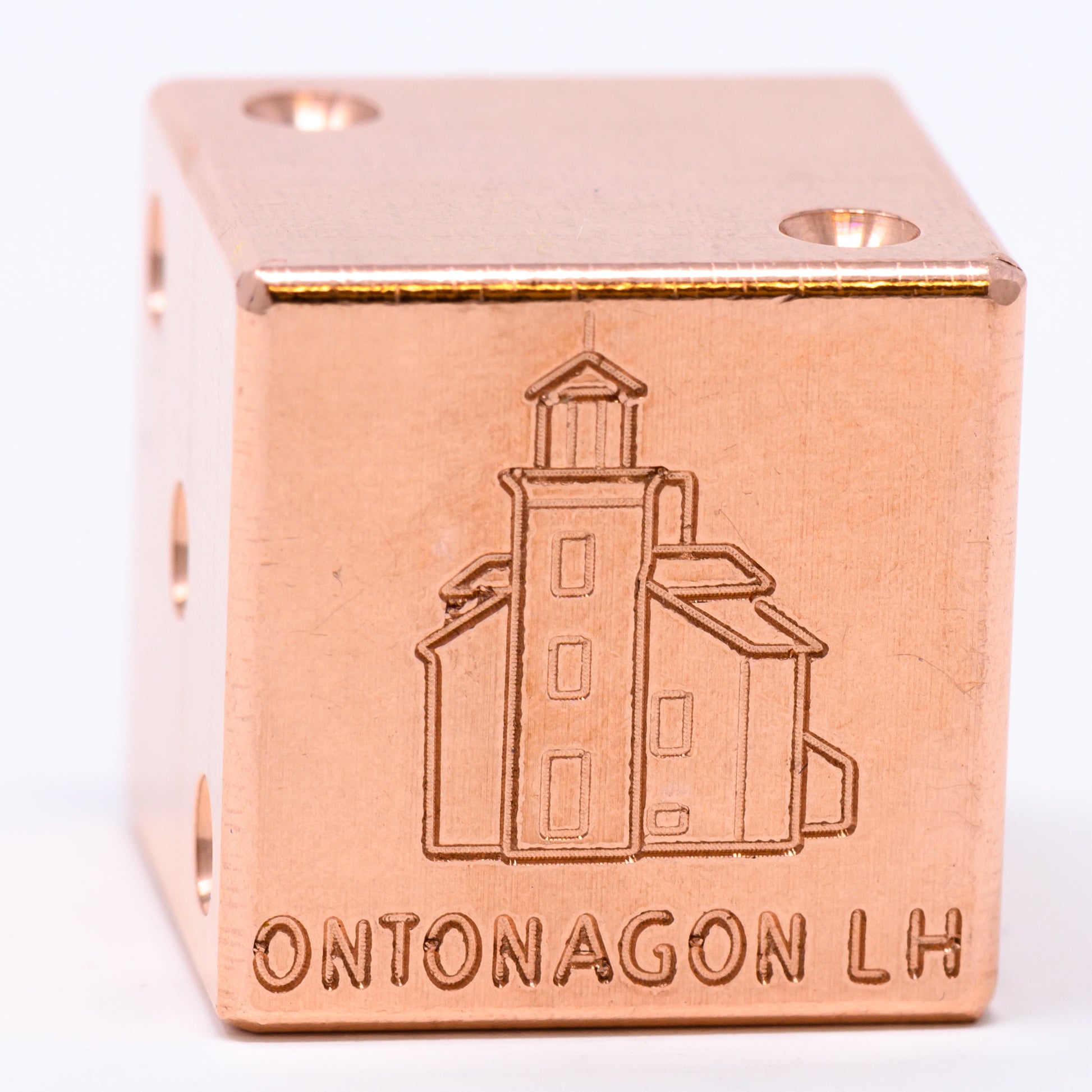 Ontonagon Lighthouse Solid Copper Die – Great Lakes Souvenir