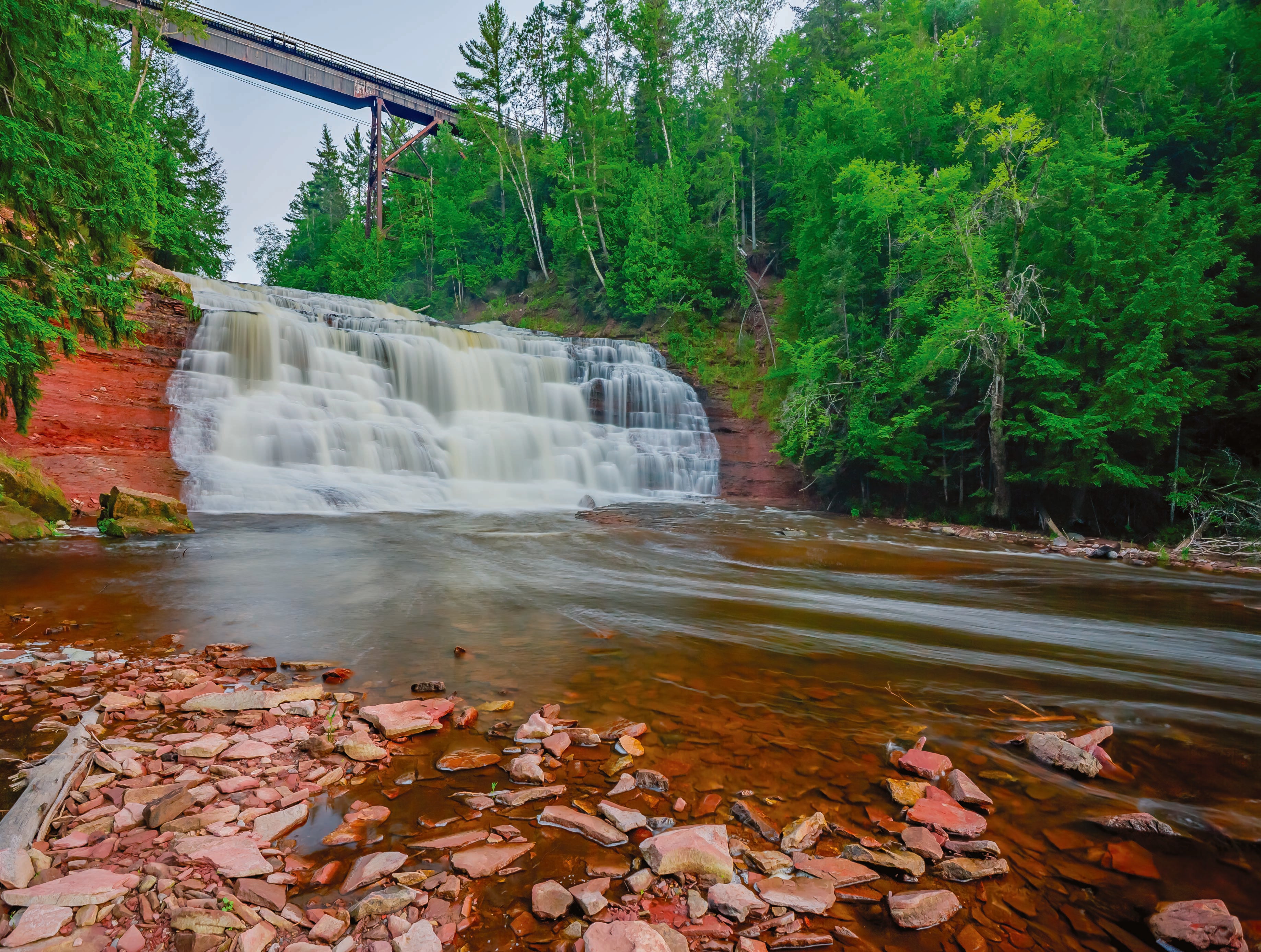 Image of Agate Falls - 500 Piece Michigan Puzzle