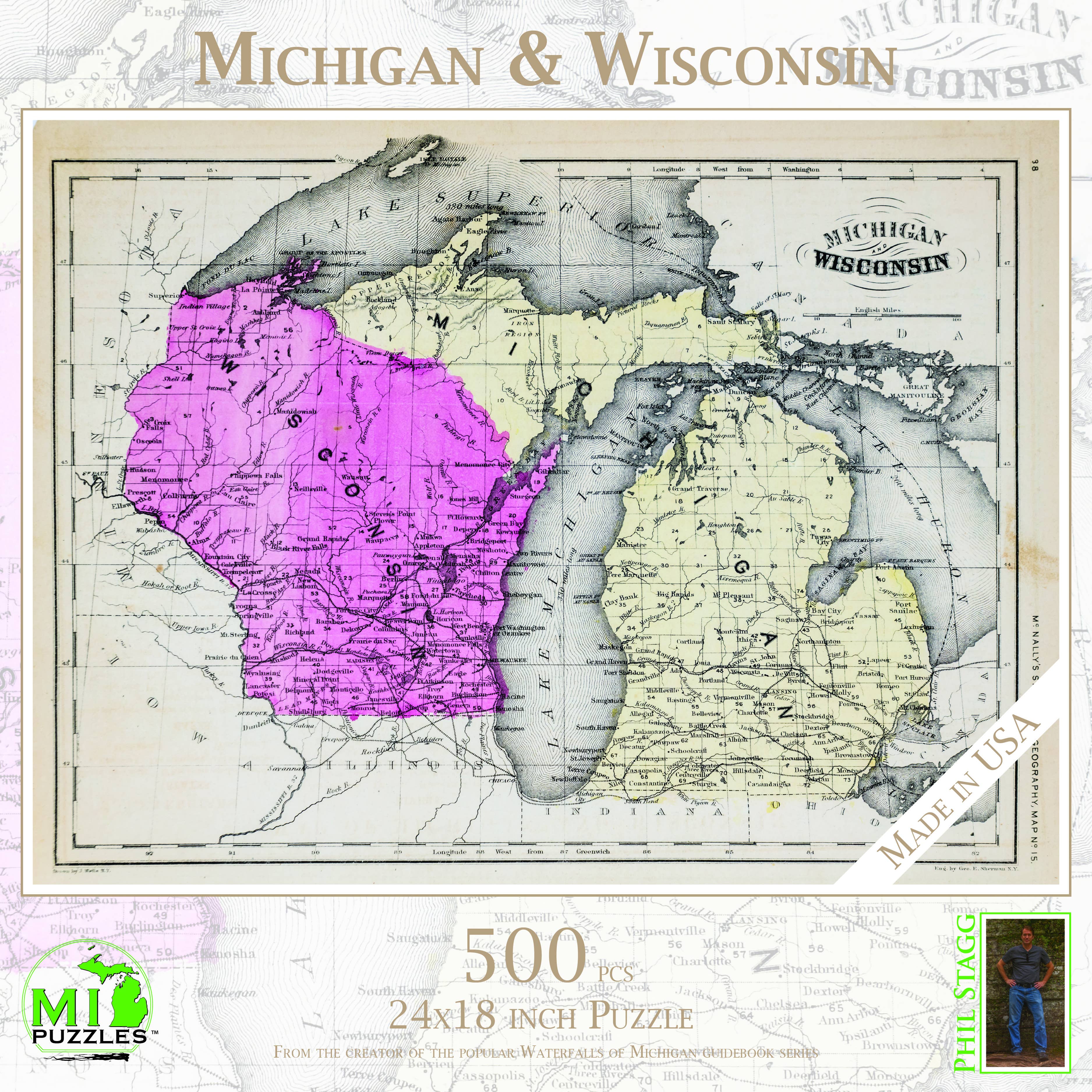Image of Michigan & Wisconsin - 500 Piece Puzzle