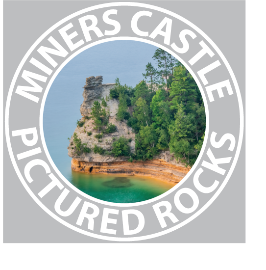 MINERS CASTLE Sticker - 3 1/4" Round