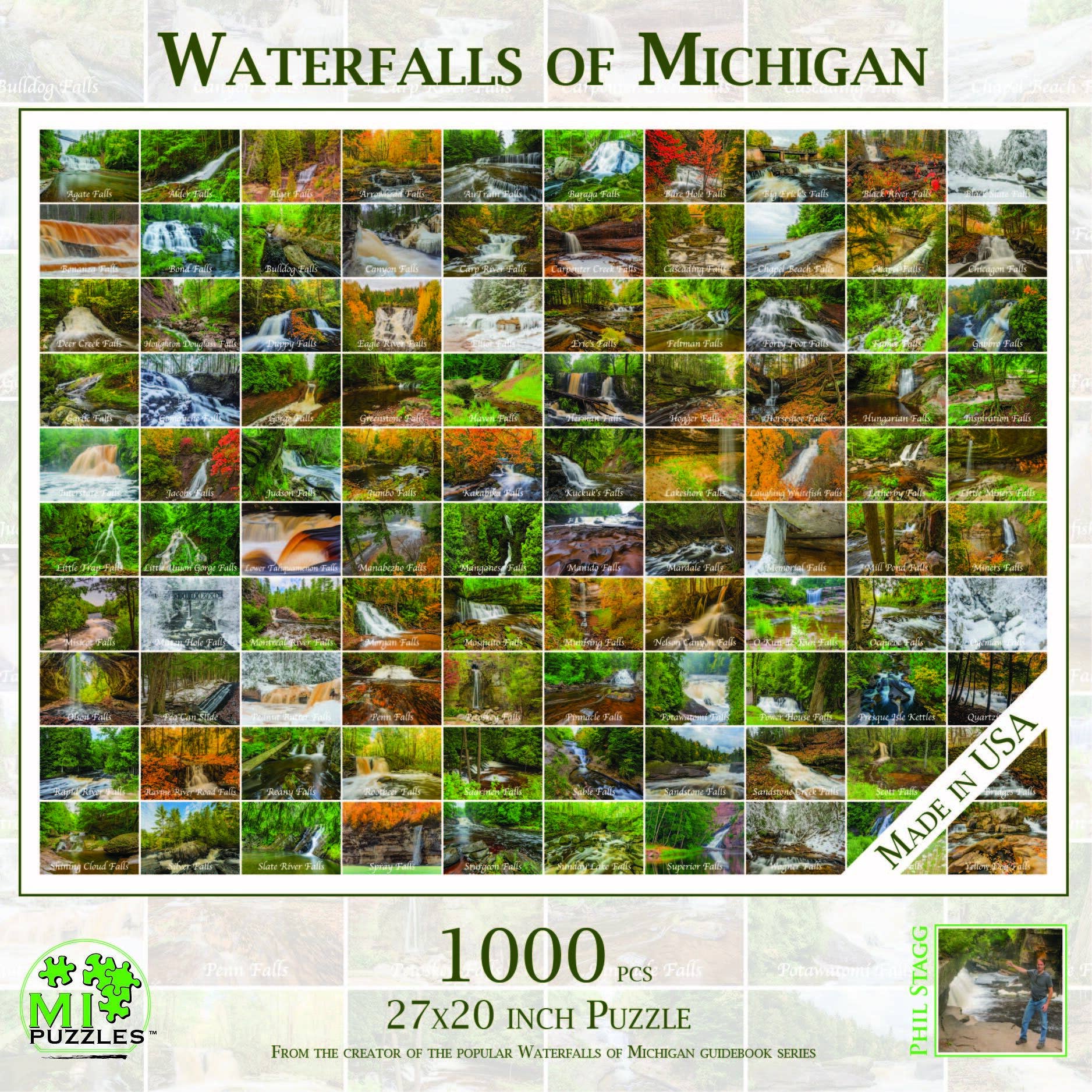 Waterfalls of Michigan - 1000 Piece Puzzle