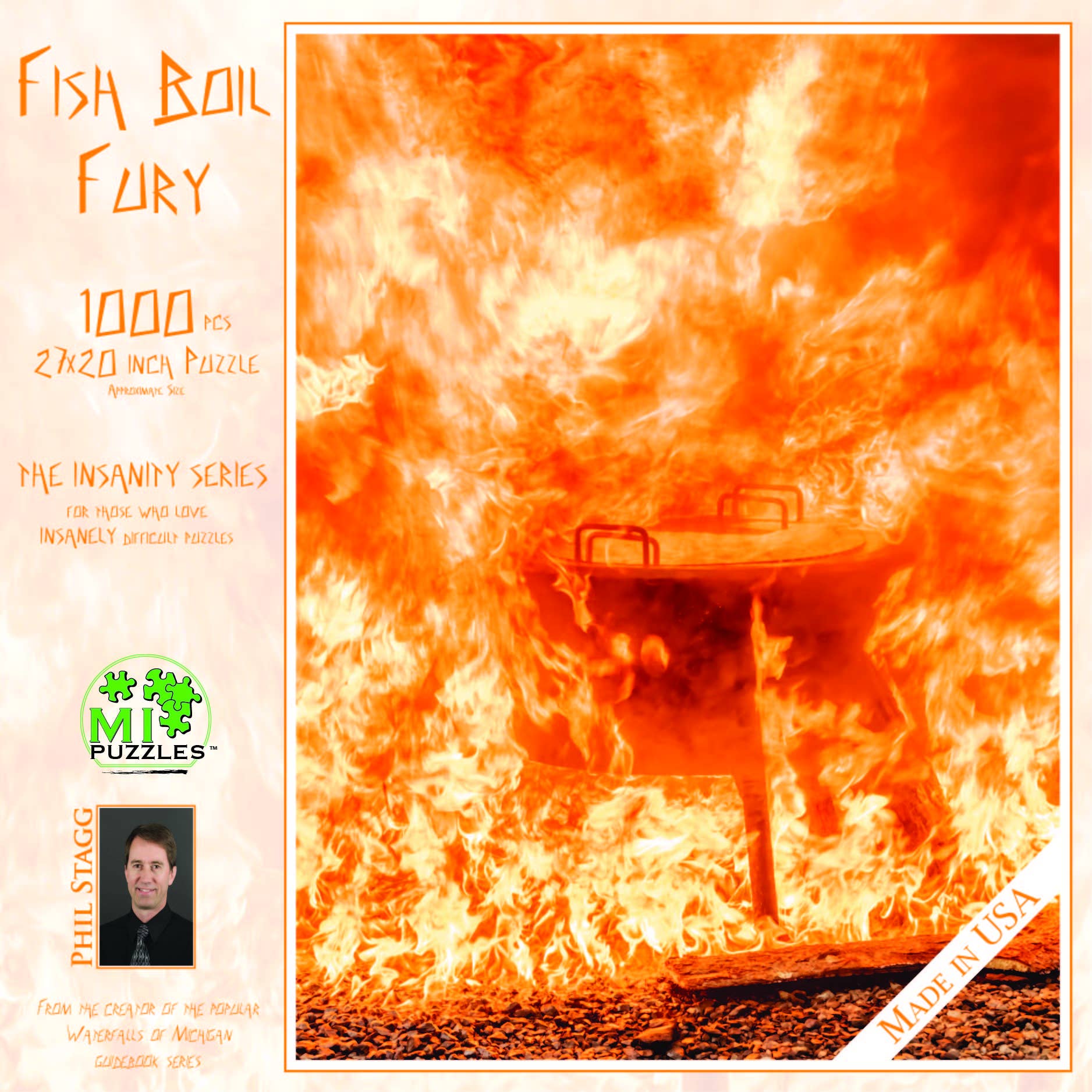 Image of Fish Boil Fury - 1000 Pc Puzzle Wisconsin [Insanity Series]