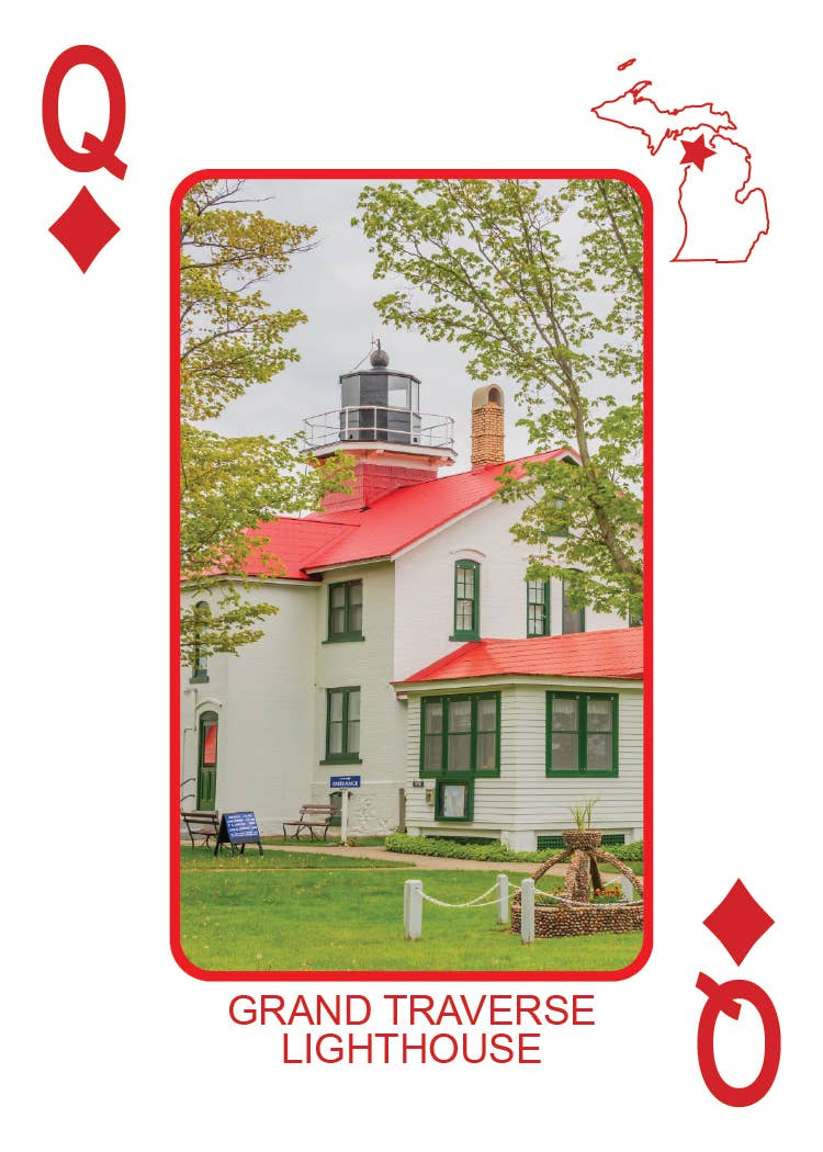 LIGHTHOUSES OF MICHIGAN - Playing Cards - Euchre Friendly