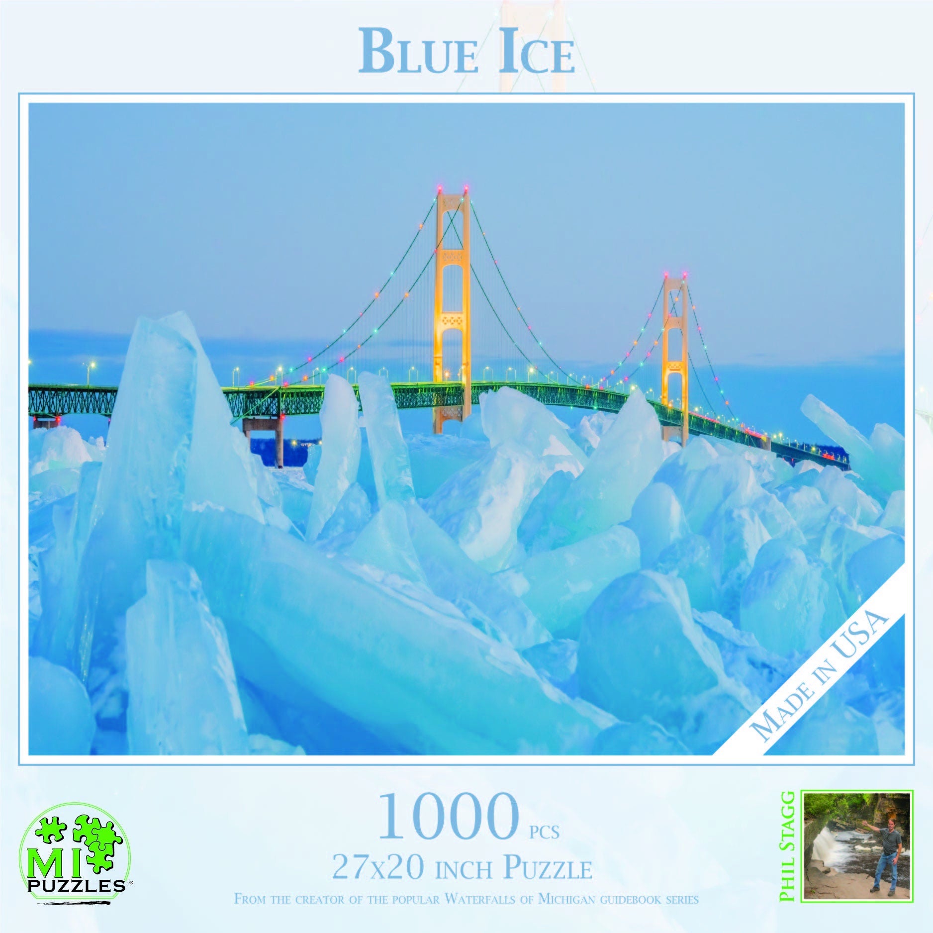 Image of Blue Ice - 1000 Piece Jigsaw Puzzle - MI Puzzles by Phil Stagg Photography