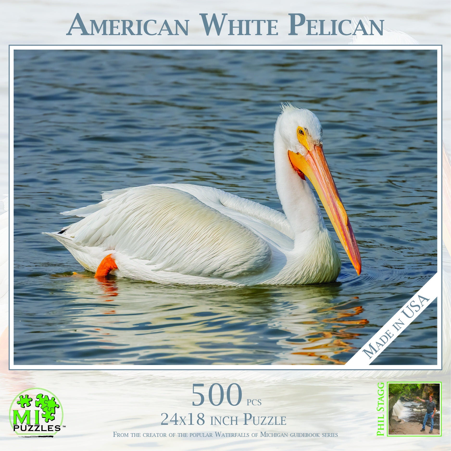 American White Pelican - 500 Piece Jigsaw Puzzle