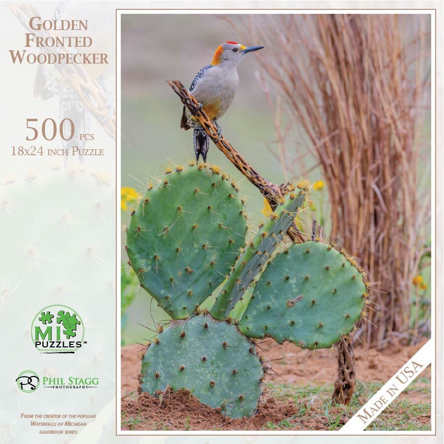 Golden-Fronted Woodpecker - 500 Piece Jigsaw Puzzle