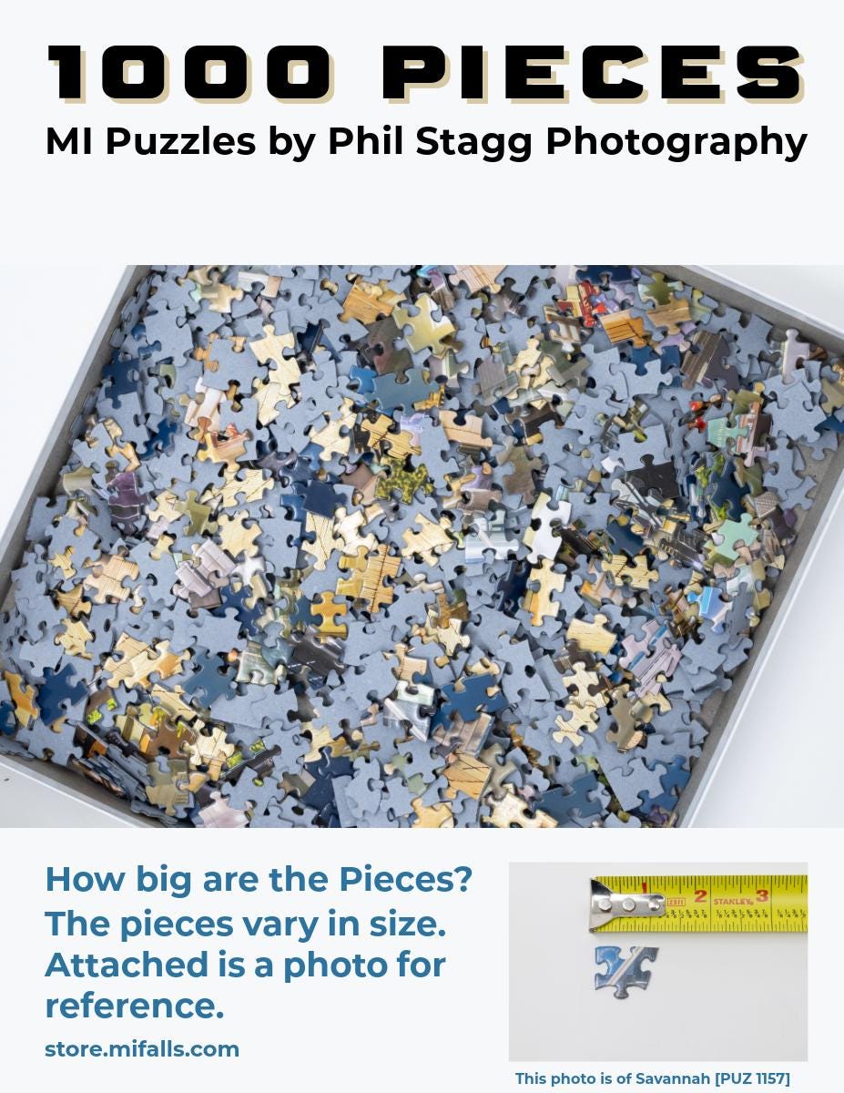 Portage Lake Lift Bridge - 1000 Piece Jigsaw Puzzle - MI Puzzles by Phil Stagg Photography